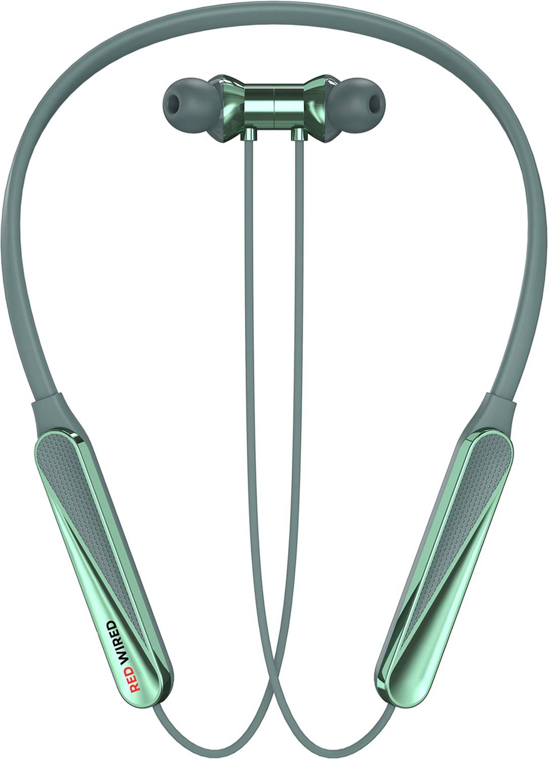 RED WIRED Bluetooth Headphone - 100Hours Playtime Wireless Neckband headphones Earphone-6 Bluetooth Gaming