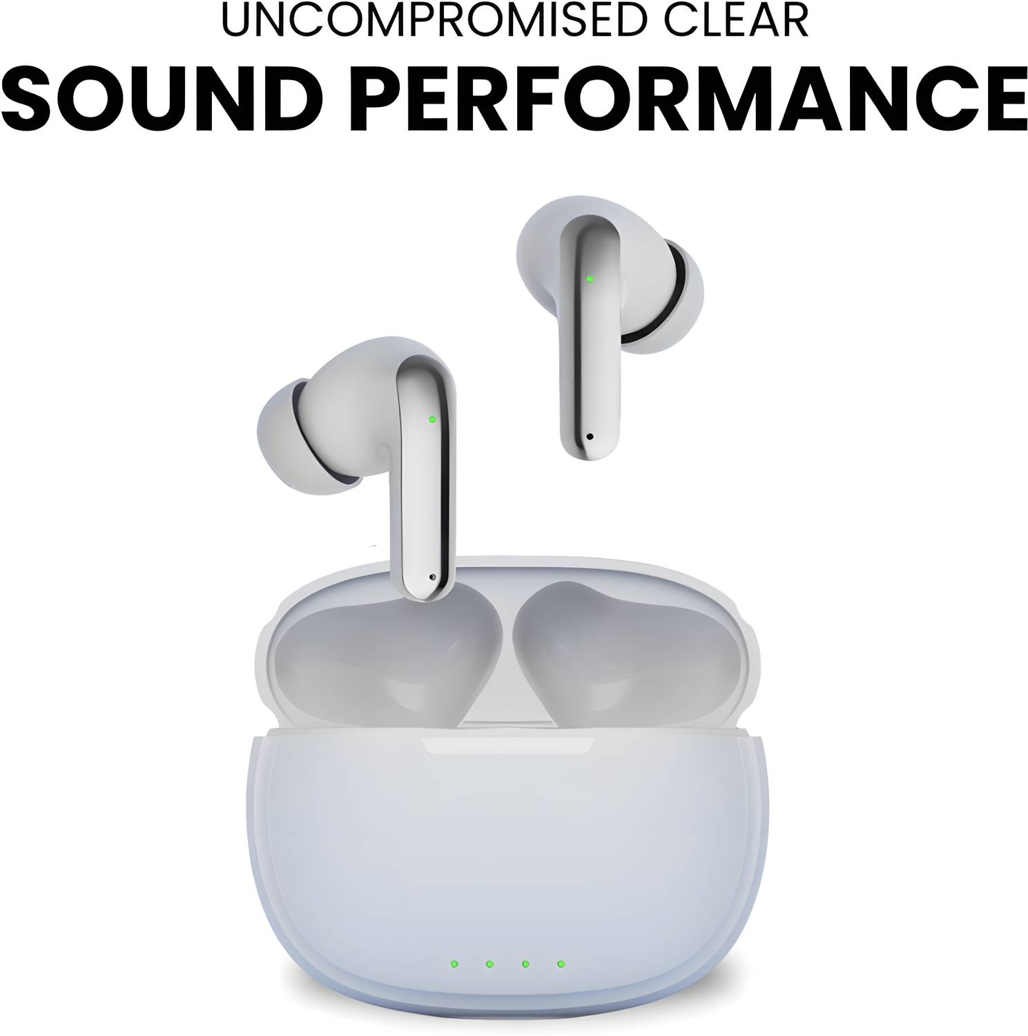 TOCSIN AirBASS X117 – Wireless Earbuds, 13mm Drivers, 50H Battery & Clear Sound -W45 Bluetooth Gaming