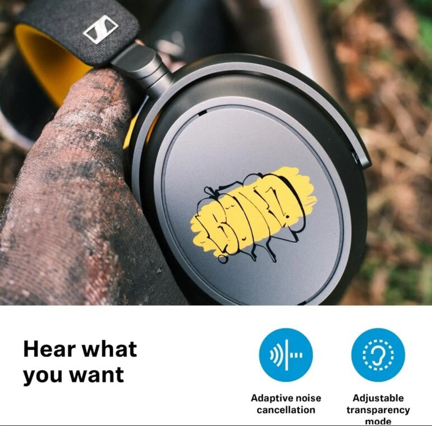 Image of Sennheiser MOMENTUM 4 Wireless designed in Germany with Adaptive ANC and 60 hours battery Bluetooth