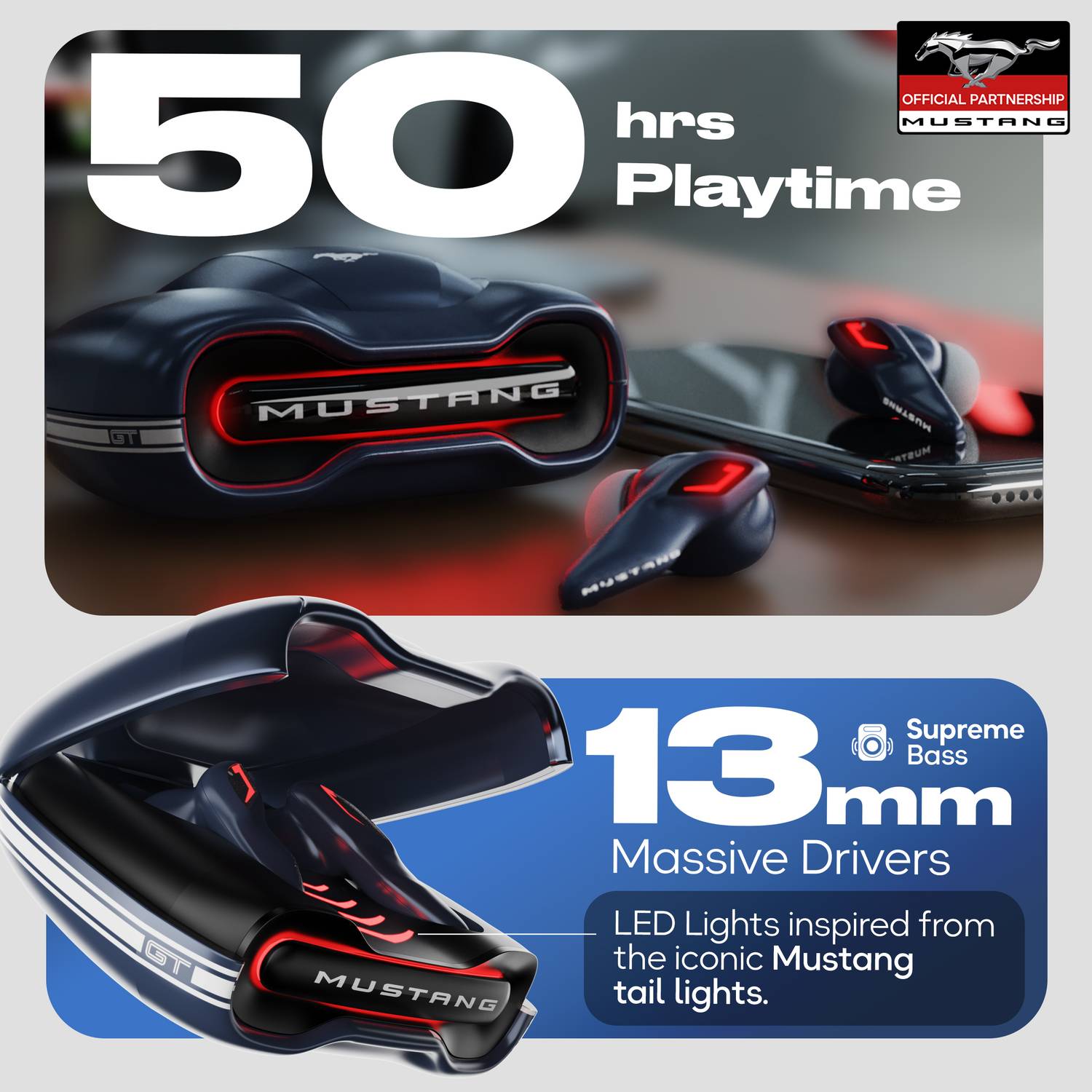 GOBOULT Mustang Torq 60Hrs Bluetooth Headset - Image 5