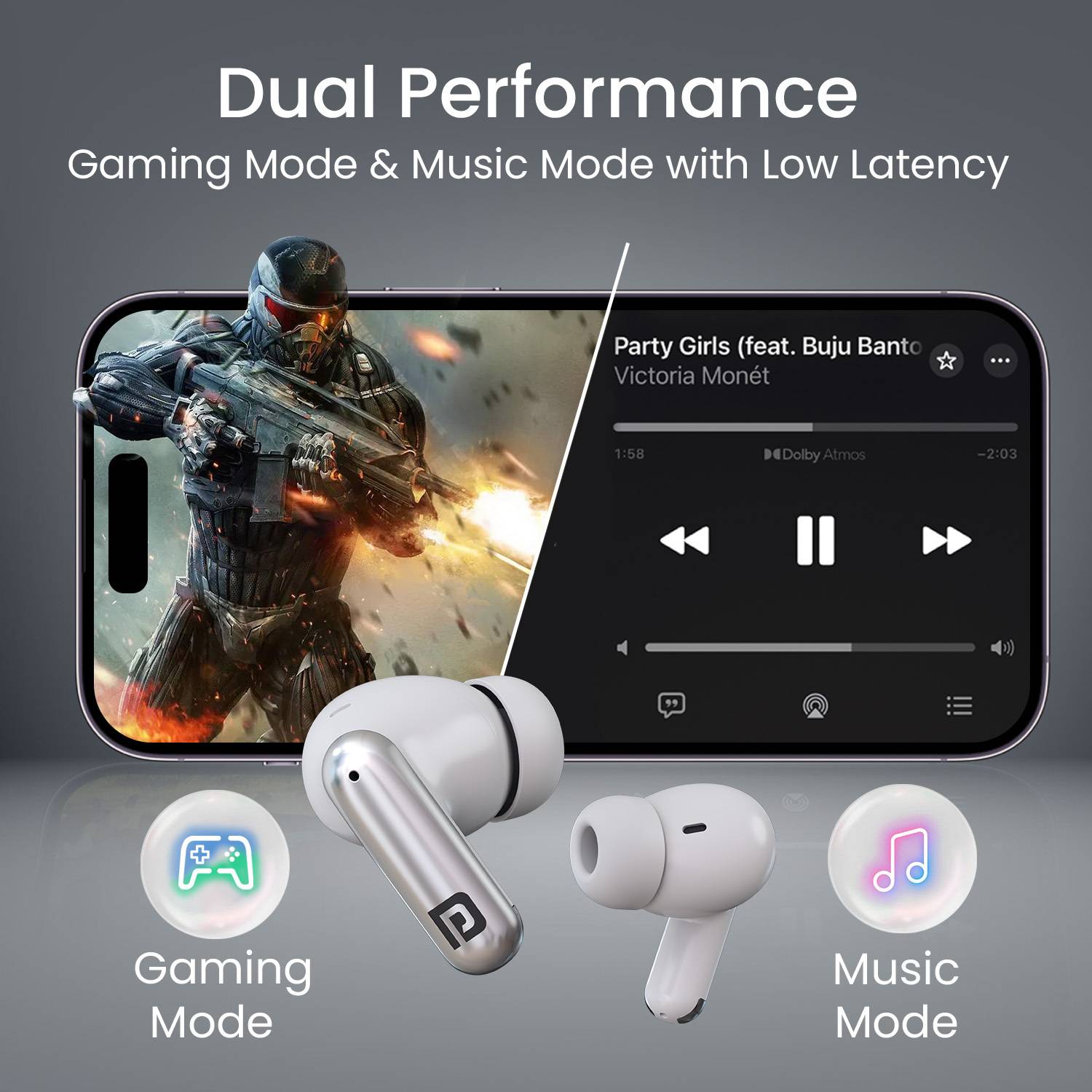 Portronics Twins One + In Ear TWS Earbuds - Image 4
