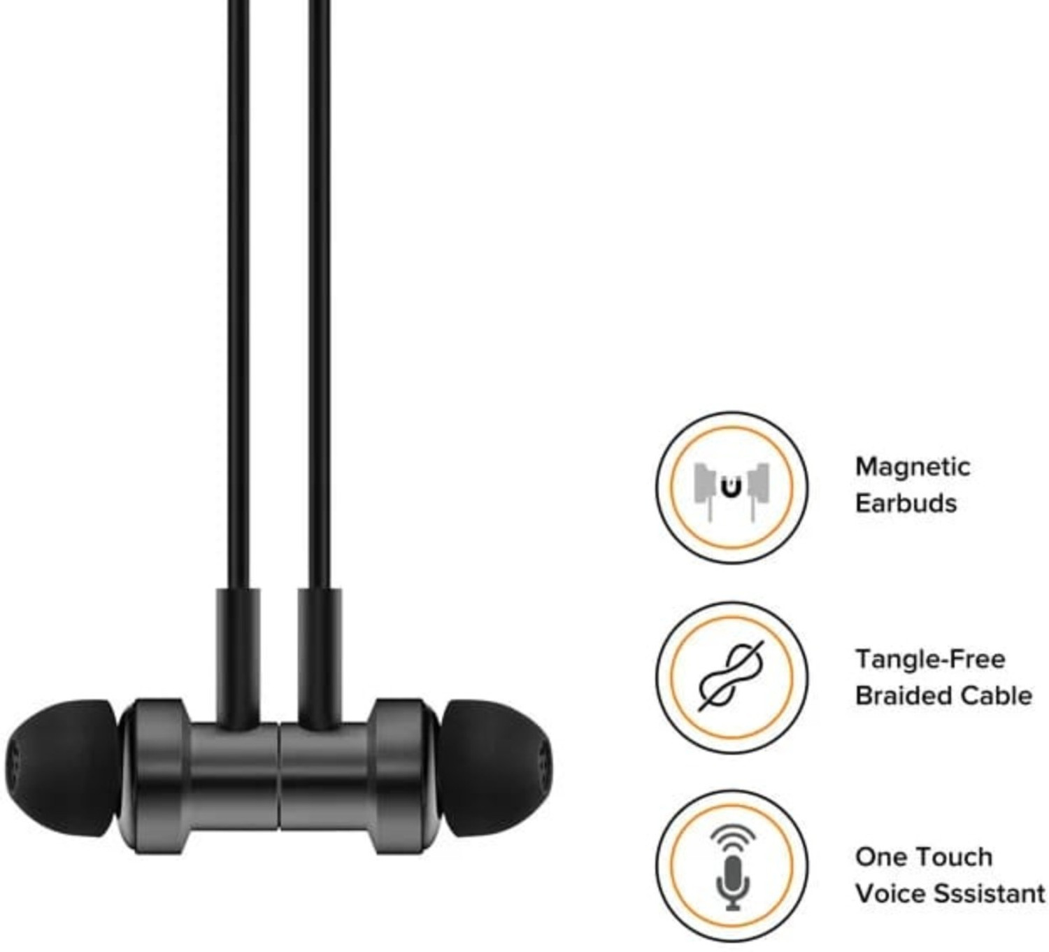 Image of SUPERFLASH Dual Driver Premium L-Shaped(3.5mm Plug) Stereo Magnetic Analog EarBuds Braided Wired Gaming