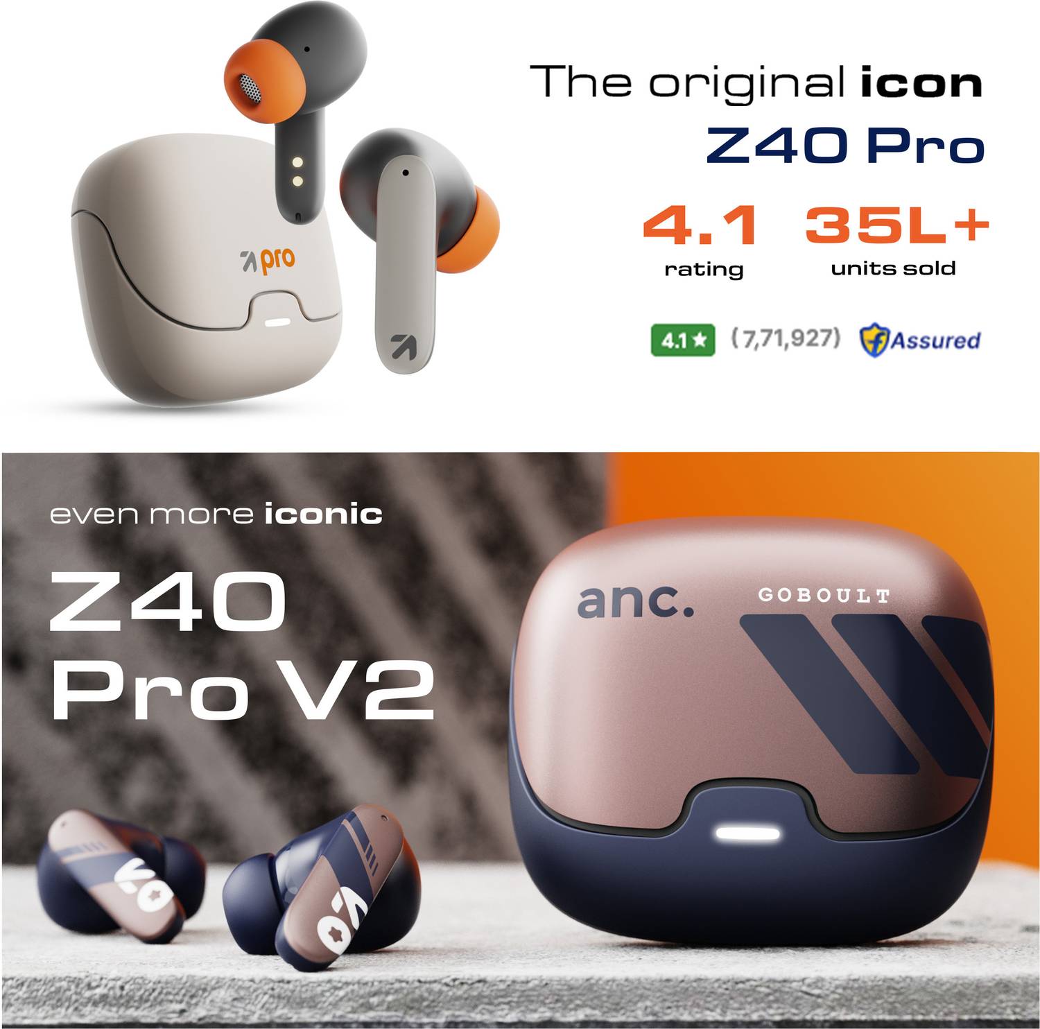 GOBOULT Z40 Pro v2.0 ANC Wireless Earbuds - Image 2