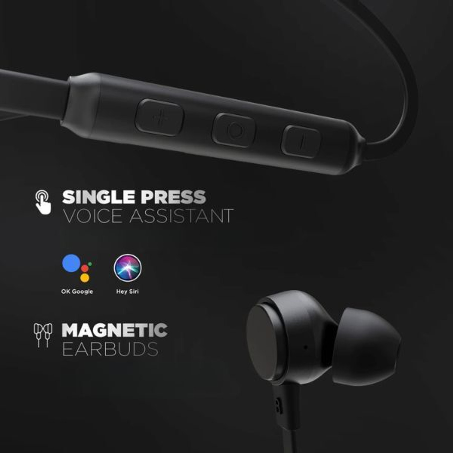 Image of Palnek boA Wireless Bluetooth Neckband with Deep Bass, Fast Charging and HD Sound Bluetooth