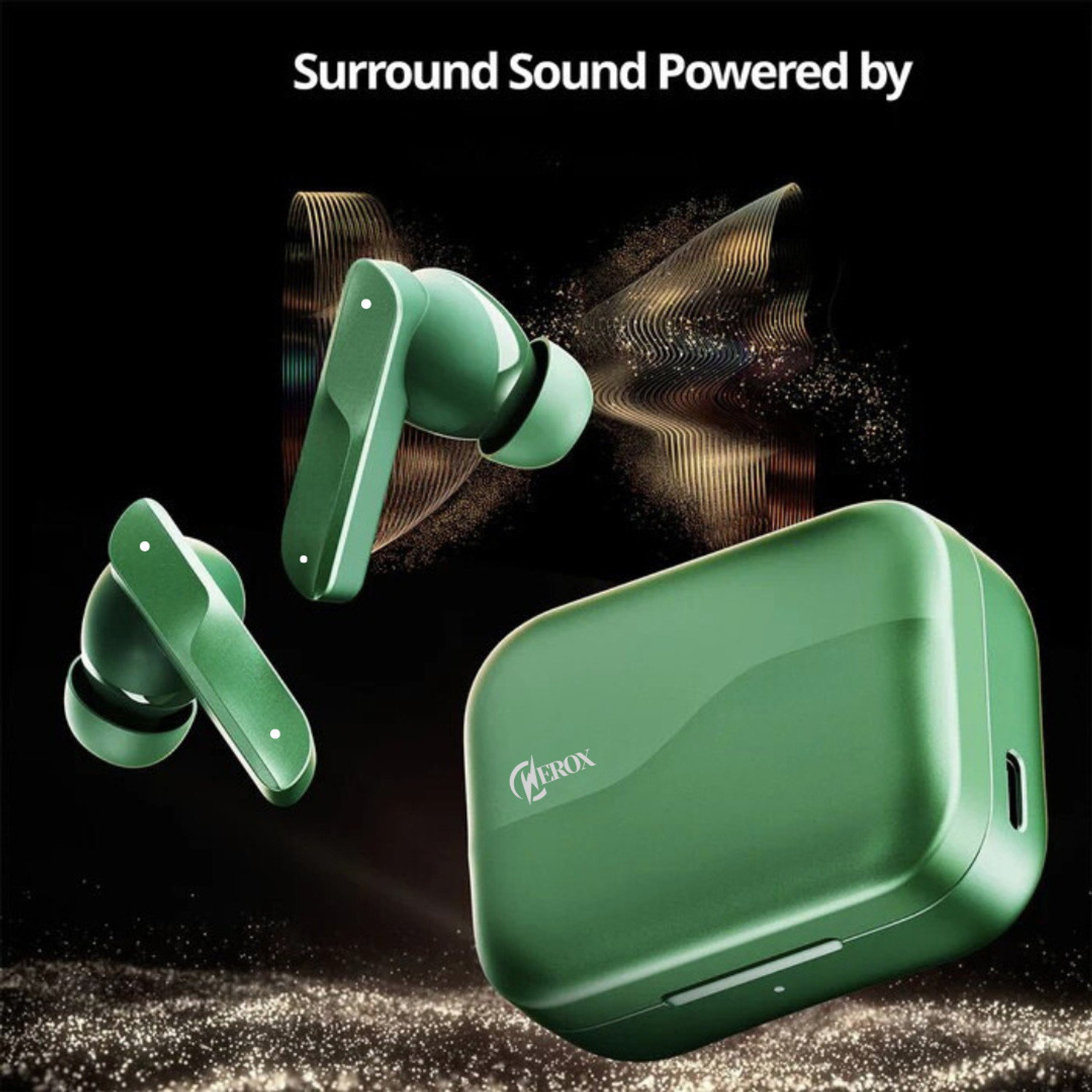 Image of WEROX NB-024- TWS In-Ear AirBud Wireless Earphone Stereo Bass 800mAh Battery Charger Bluetooth Gaming