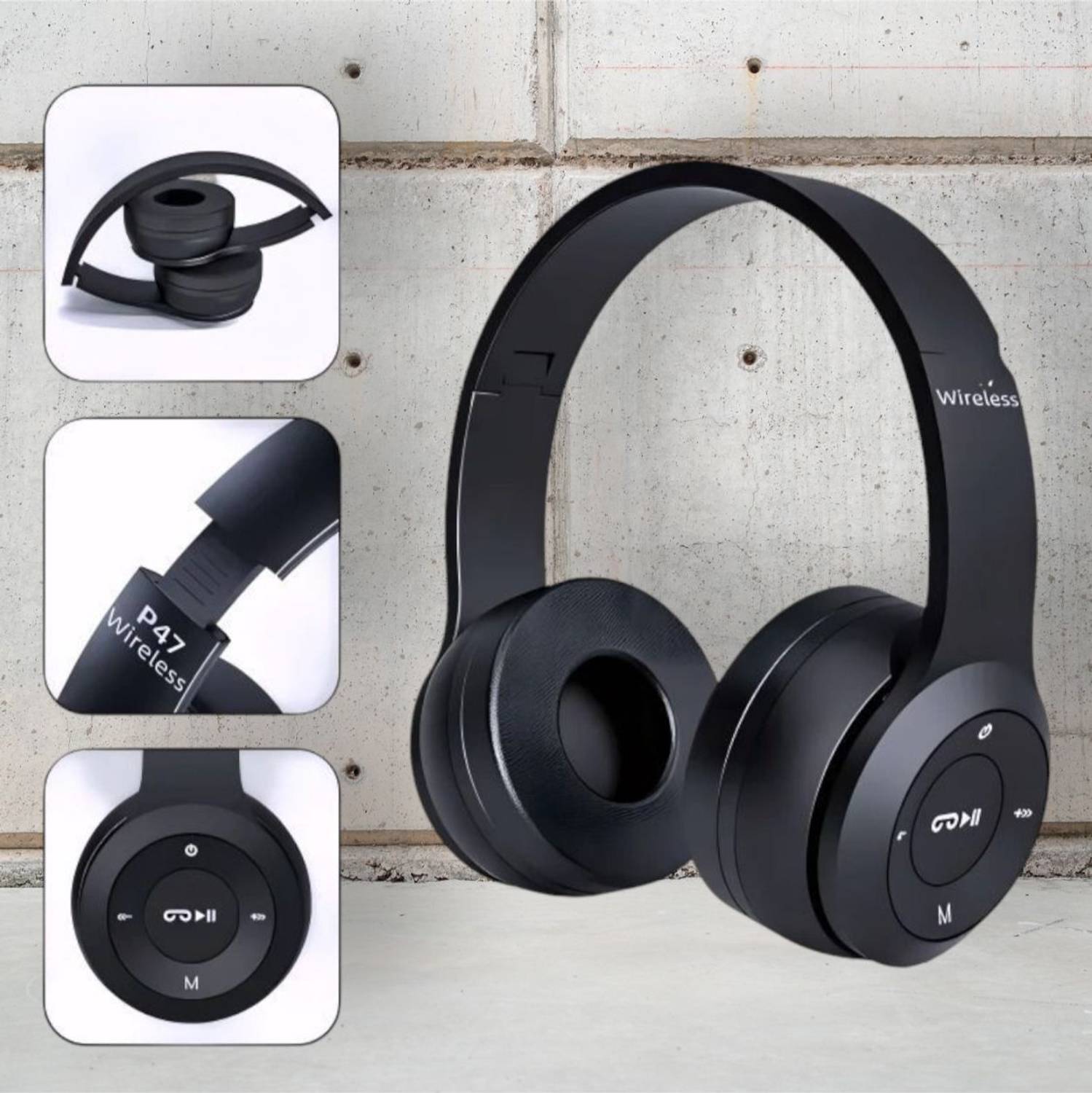 GOOD FUN Over-Ear Bluetooth Headset for Gamers with Resonant Strong Bass_AG Bluetooth & Wired