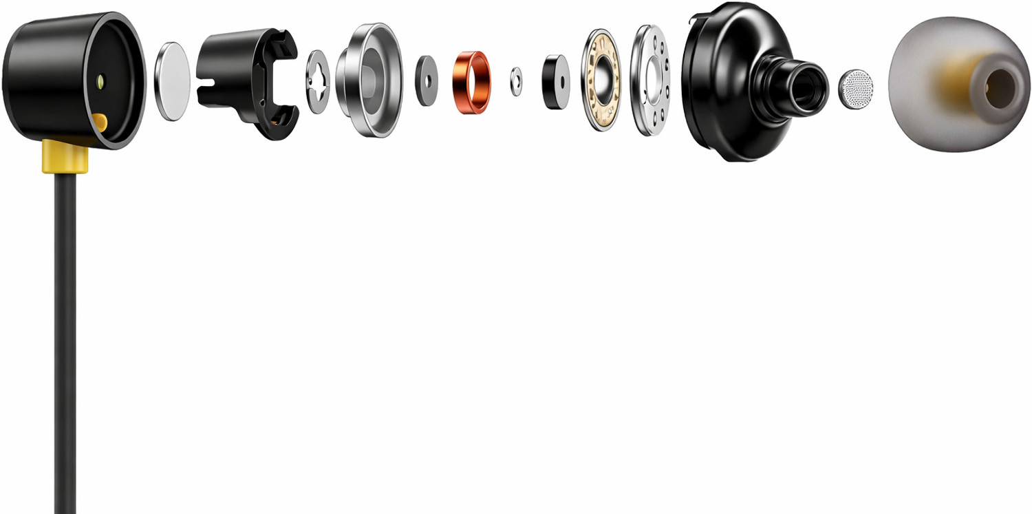 Image of iRASSH Wired Buds 3 Earphones compatible with Realme - 3.5mm Jack - Mic - Inline Remote Wired without Mic