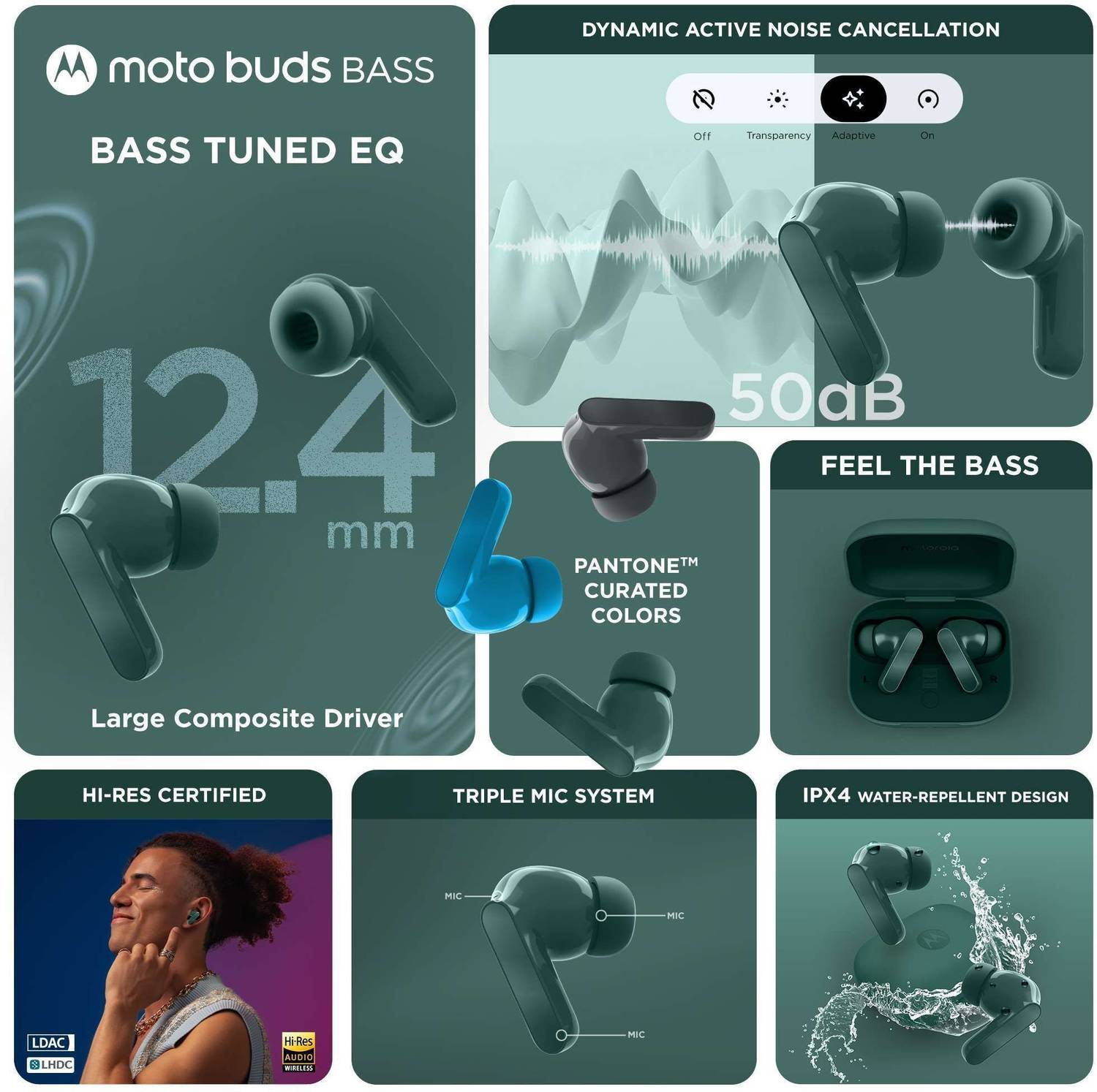 MOTOROLA Moto Buds Bass - Image 3