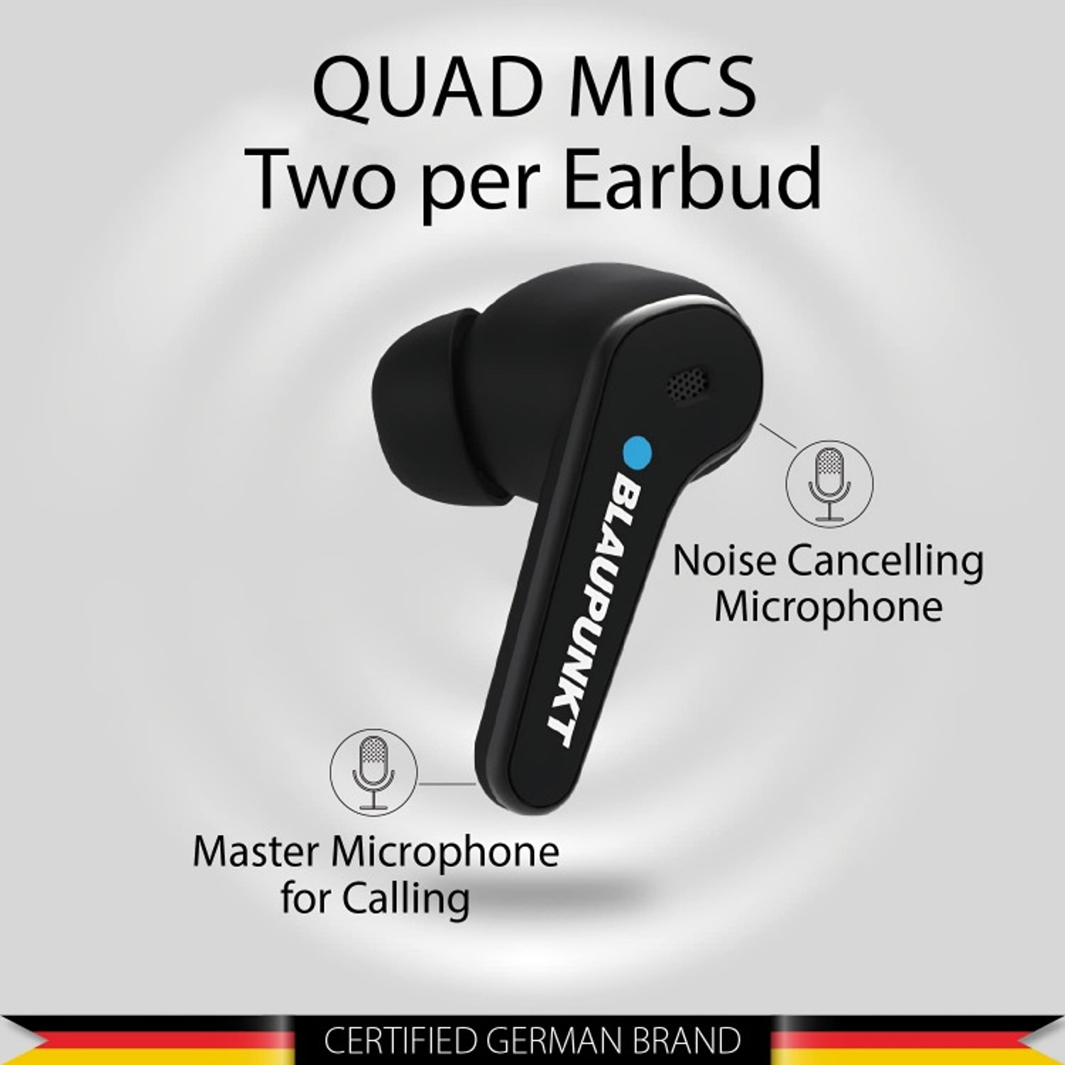 Image of Blaupunkt BTW250 Moksha ANC -30dB I Flip Top Rotatory I 40H PLAYTIME I 80MS Low latency Bluetooth