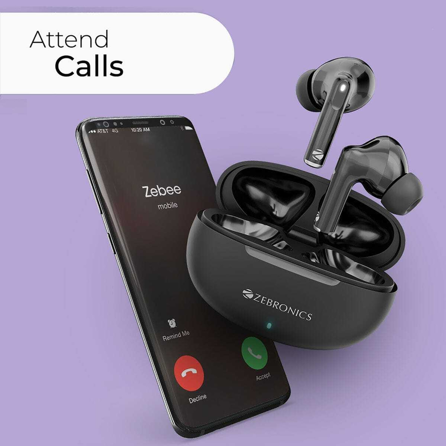 Image of ZEBRONICS Zeb Chime R Black Bluetooth