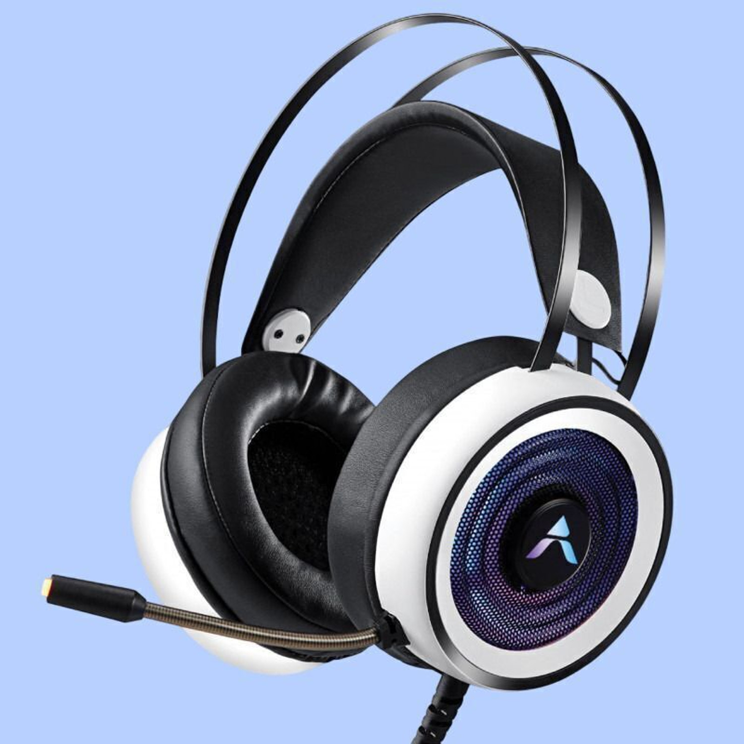 Image of Pious Immersive 7.1 Surround Sound Gaming Headset | RGB LED | 50mm Drivers | Dual USB Wired