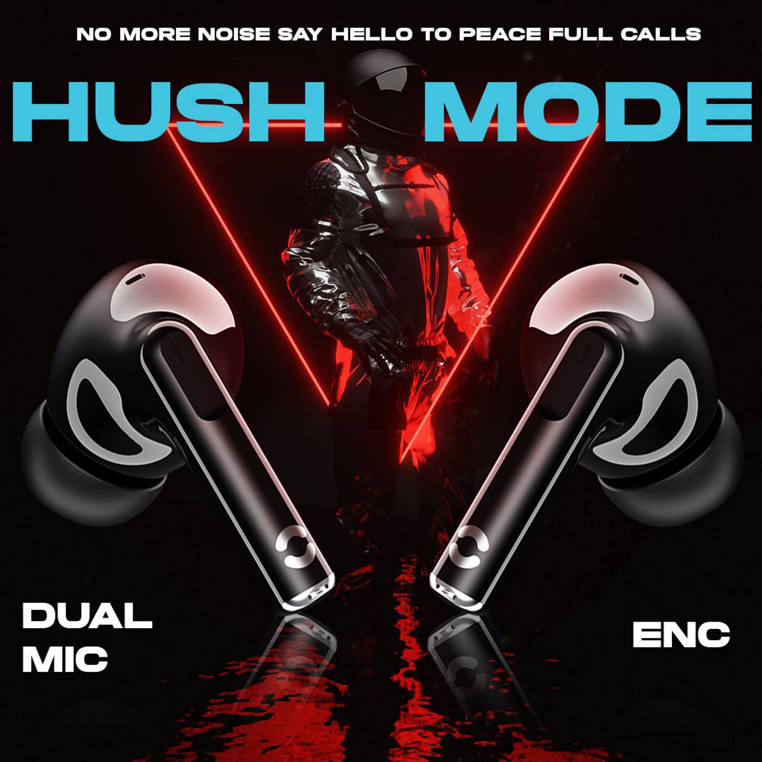 HOPPUP AirDoze S40 Earbuds 13MM Drivers 40H Playtime - Image 5