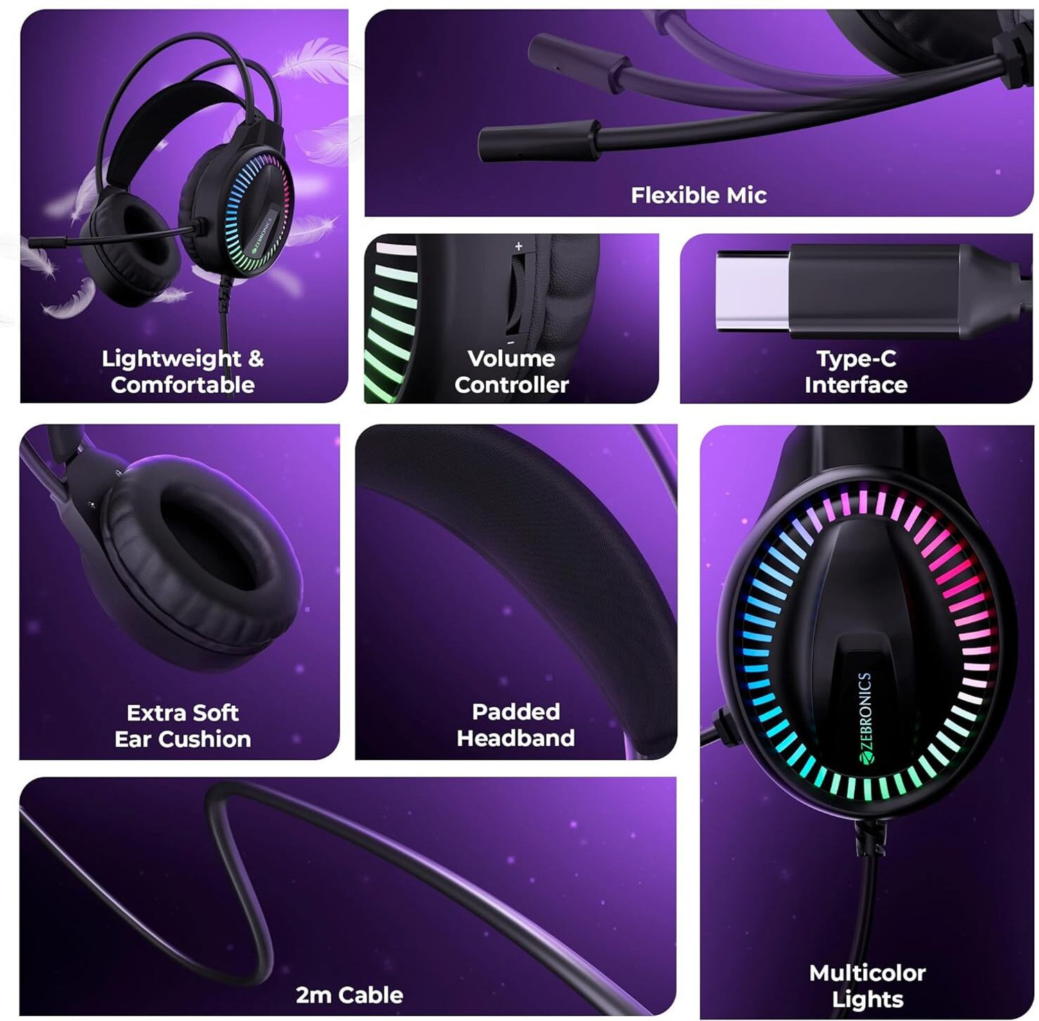 Image of ZEBRONICS Zeb Blitz TYPE C Wired