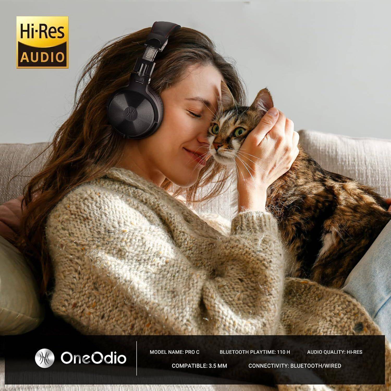 Oneodio Pro C Bluetooth & Wired Gaming Headset - Image 5