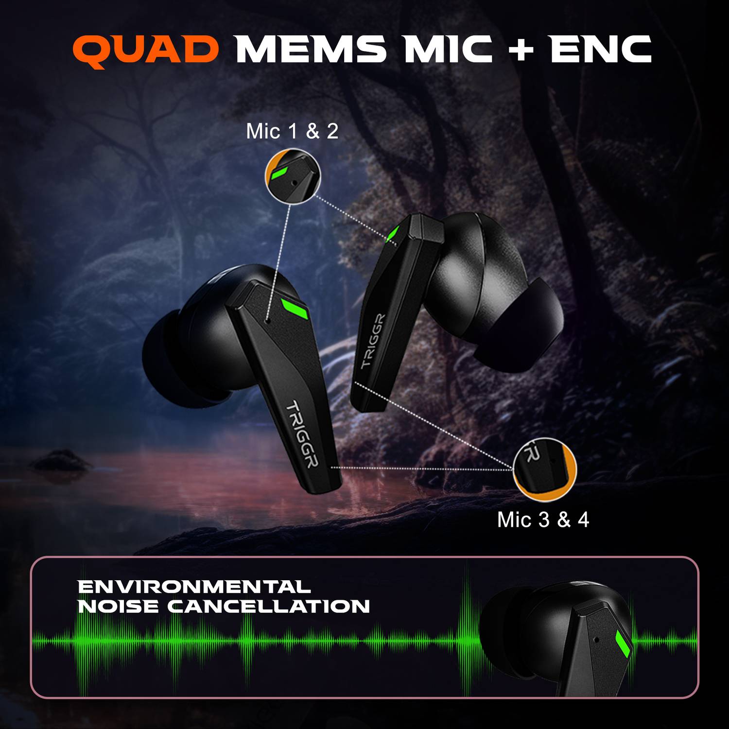TRIGGR Kraken X1 Bluetooth Gaming Headset - Image 5