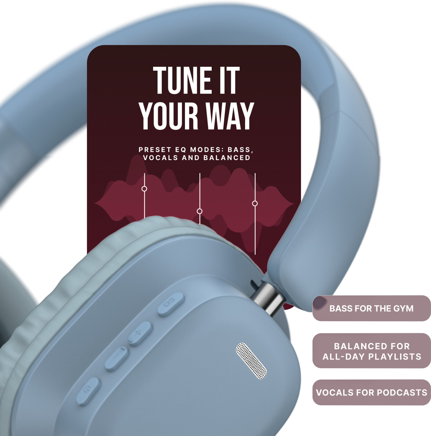 Image of Noise Airwave Max 2, 50H Battery, 40mm Driver, Deep Bass, 3Preset EQModes,Dual Pairing Bluetooth