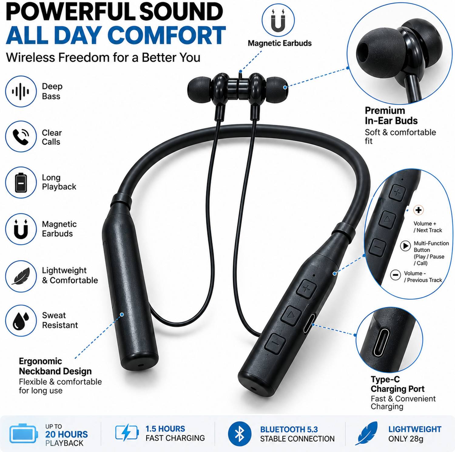 TZOP BLACK_NECKBEND_T2 Bluetooth - Image 4