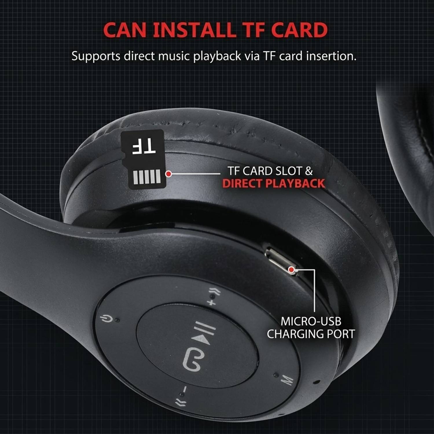 ShreeVistaar Rechargeable Stereo Headphones - Image 5