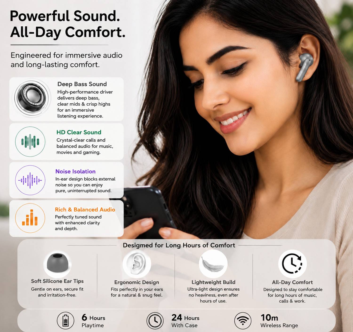 MSNR AirDoze Buds Immersio Wireless Earbuds - Image 3