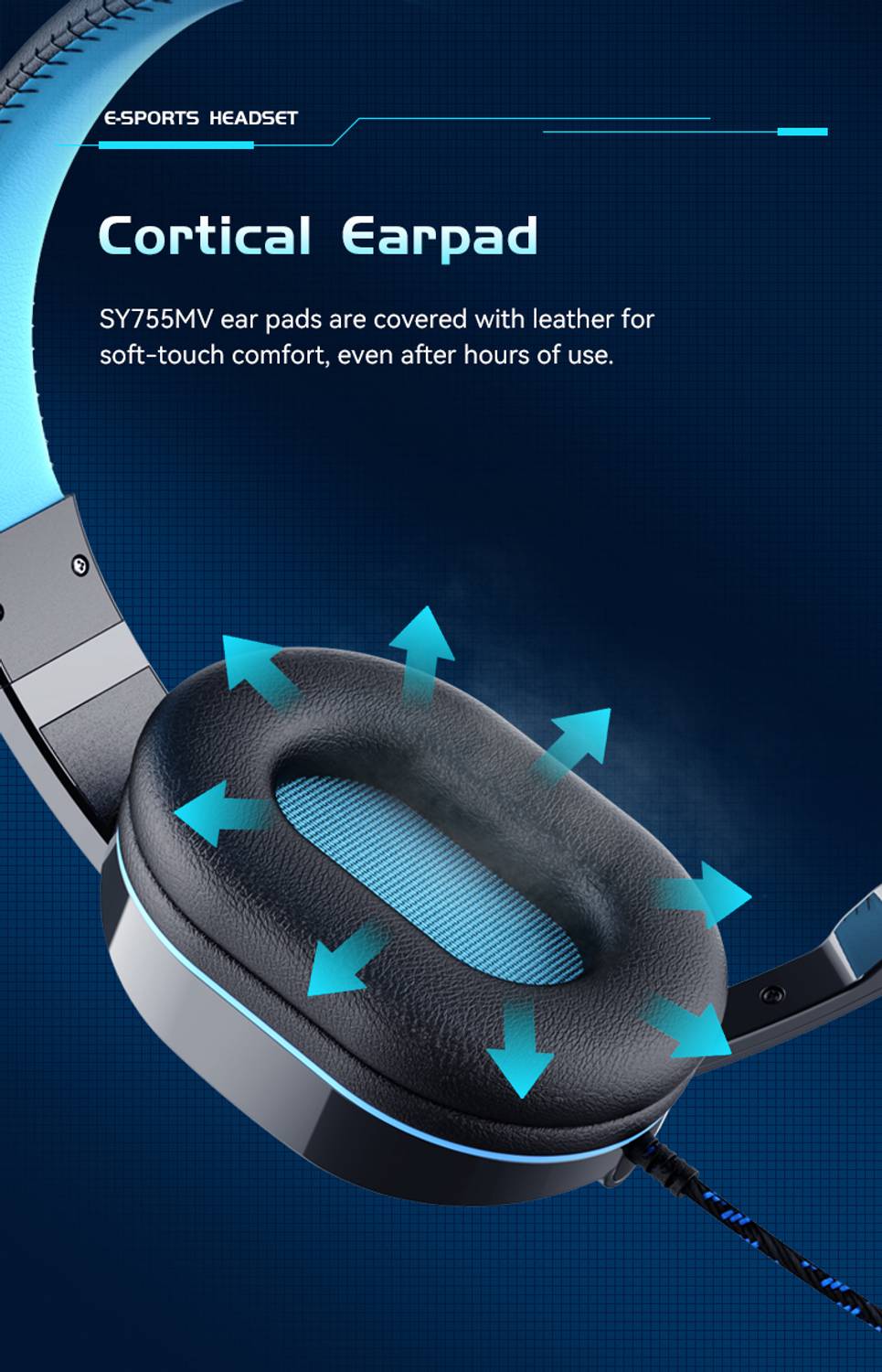 ENTWINO Soldier SY755 Red Gaming Headset - Image 4