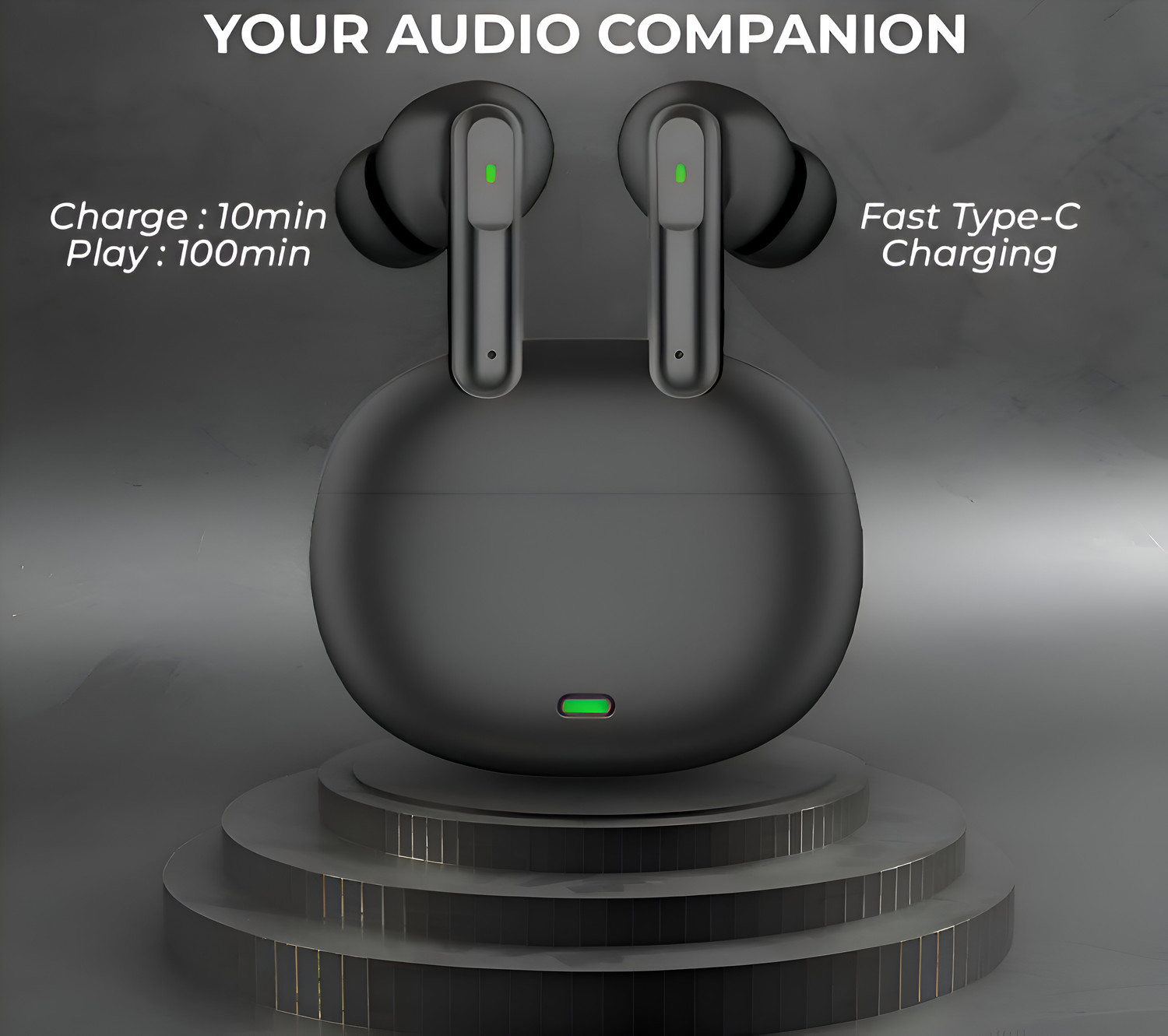 Image of BULLSTORM Exclusive TWS T2 Wireless Earbuds with 1500Mah Powerbank & ASAP charge ANC B71 Bluetooth