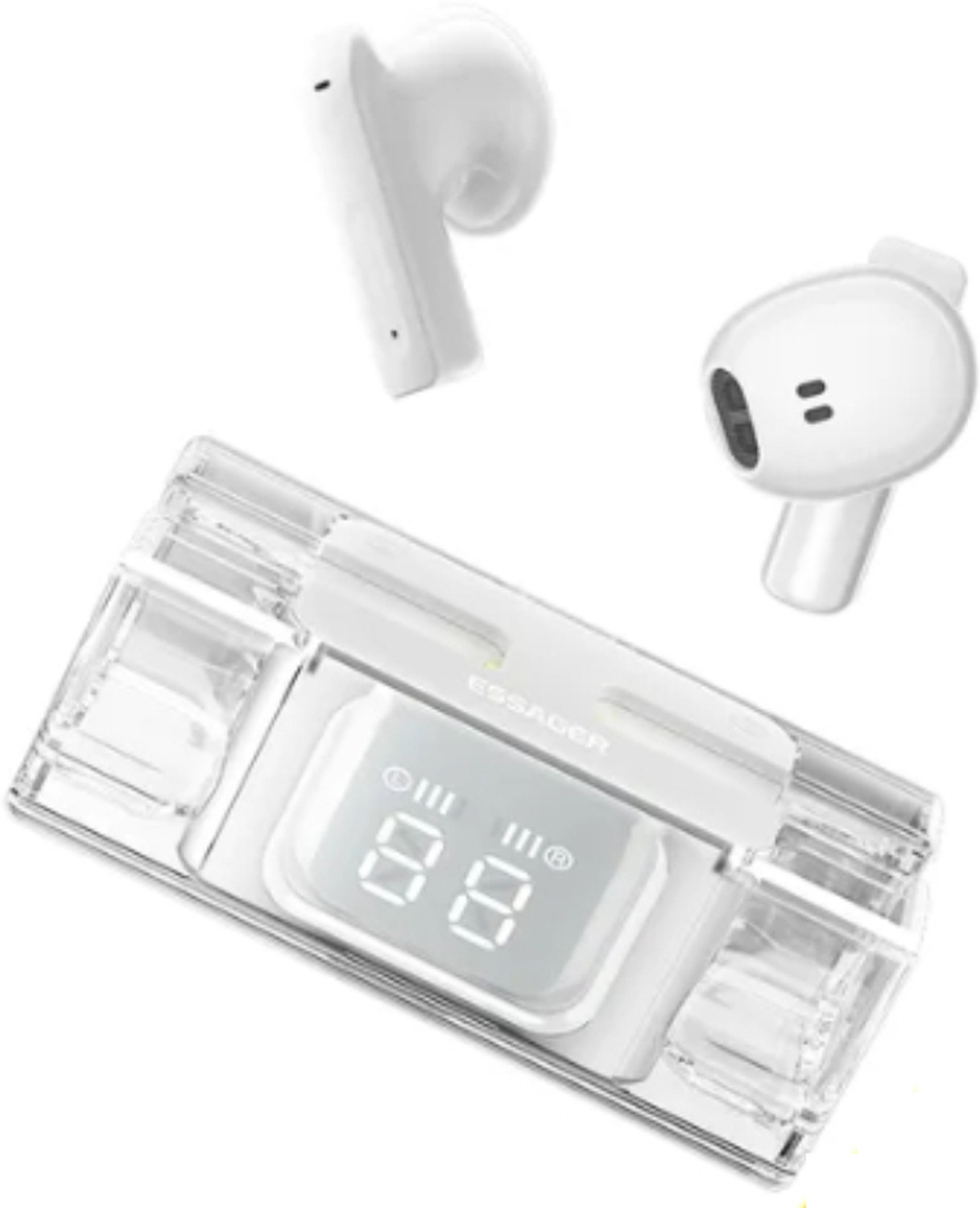 Image of techtree TWS Bluetooth Headphones with LED Case Bluetooth