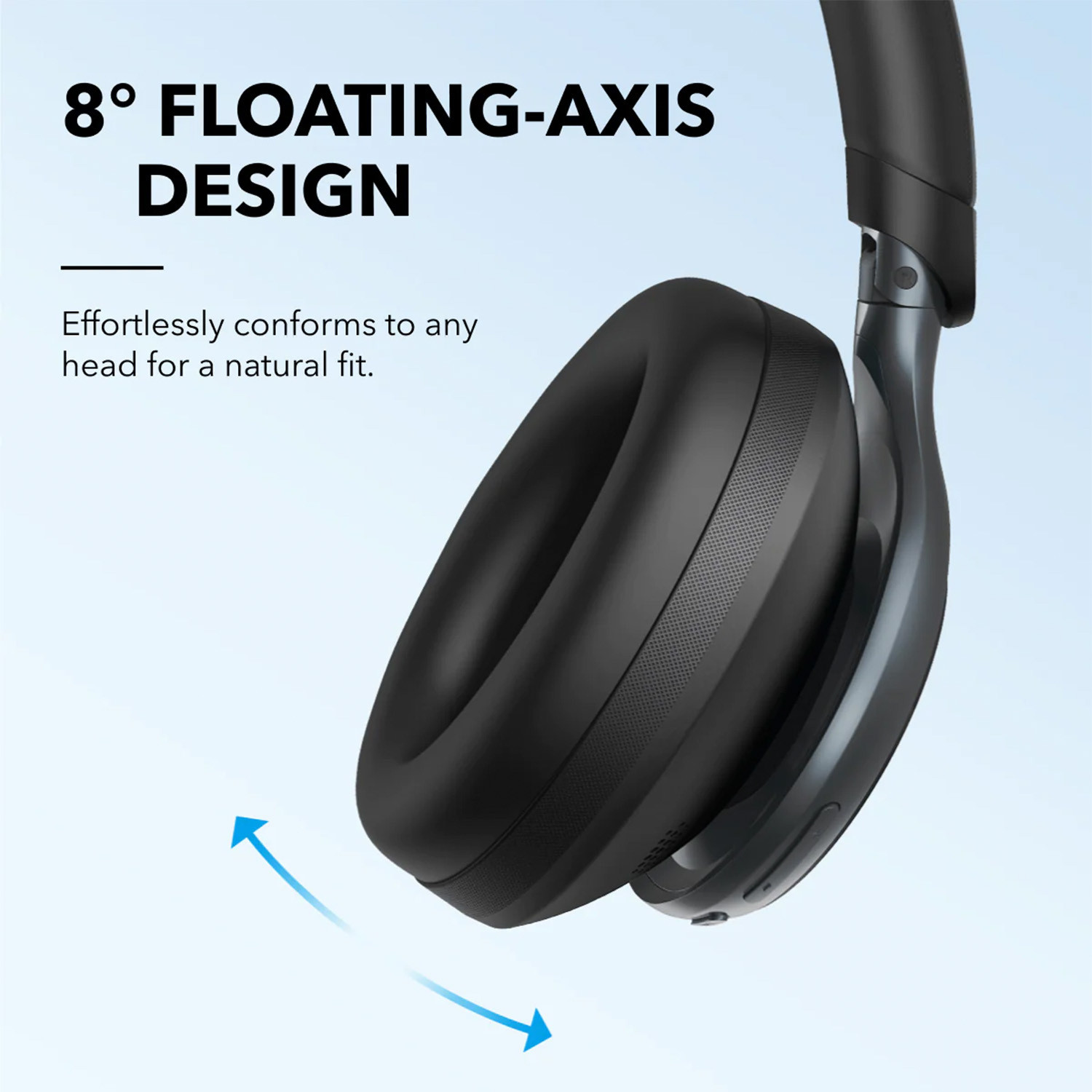 Image of soundcore by Anker Space One Hi-Res wireless, LDAC, Active noise cancellation, 40 Hrs, 40mm drivers Bluetooth