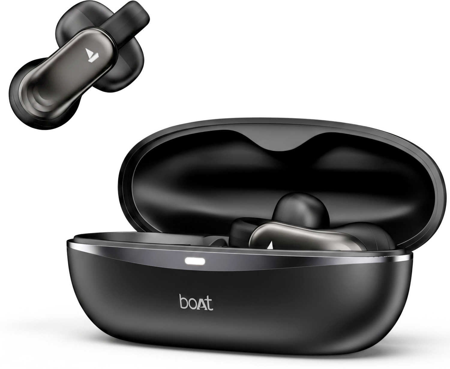 Image of boAt Airdopes Clip OWS Earbuds,Clip-On Fit,Air-Conduction Tech,42H Battery,ENx,BTv6.0 Bluetooth