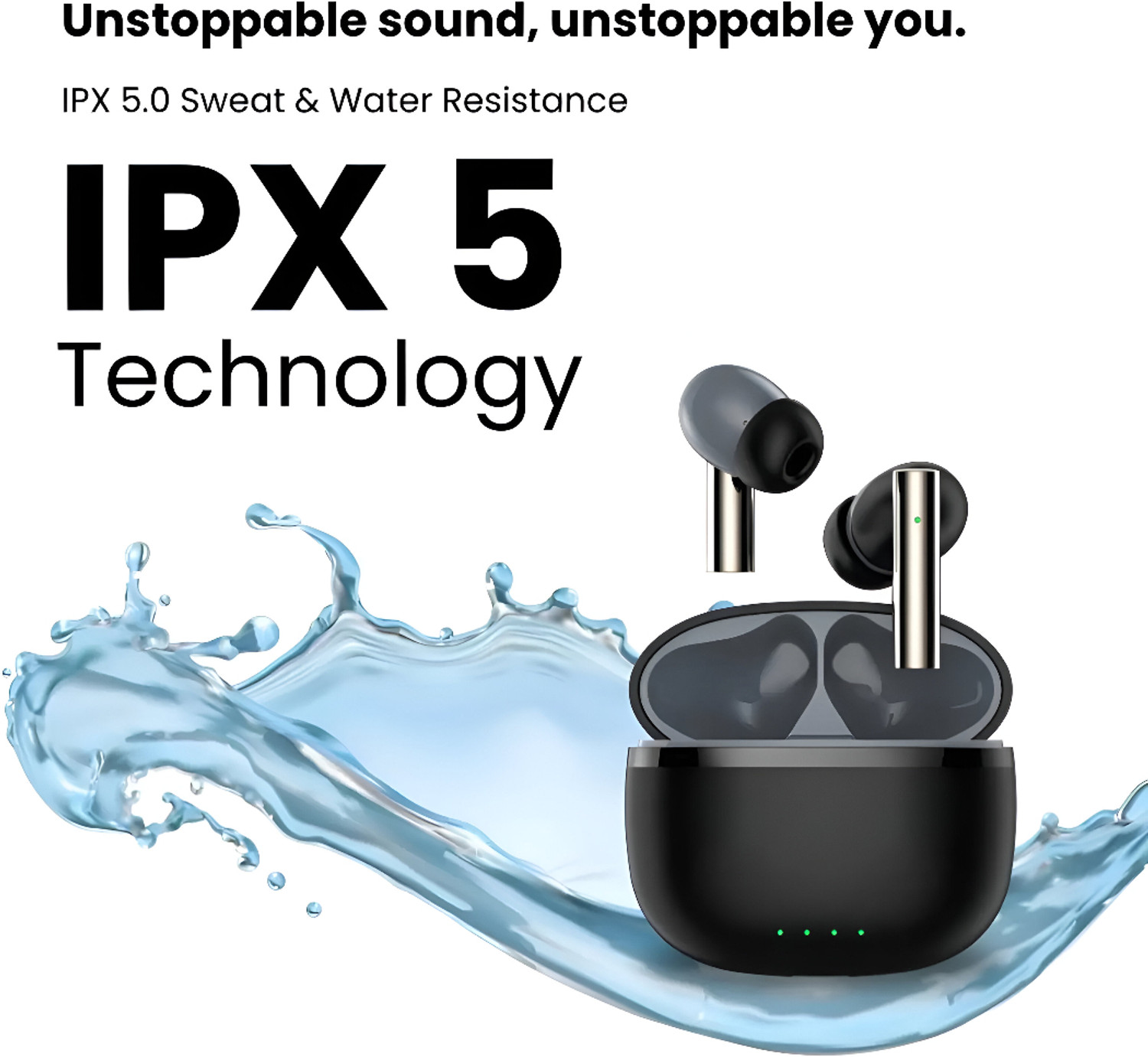 Image of Qvee QV171 TWS In-Ear Aeropods Wireless Earphone Stereo Bass 800mAh Battery Charger18 Bluetooth Gaming