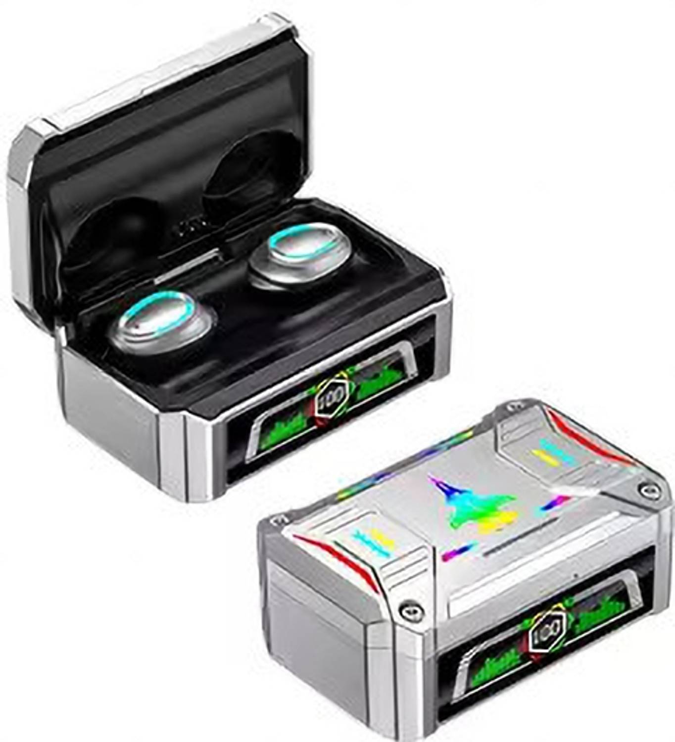 m2wear GQ01 Gaming Earbuds Low Latency, RGB LED, 13MM DRIVERS & 5