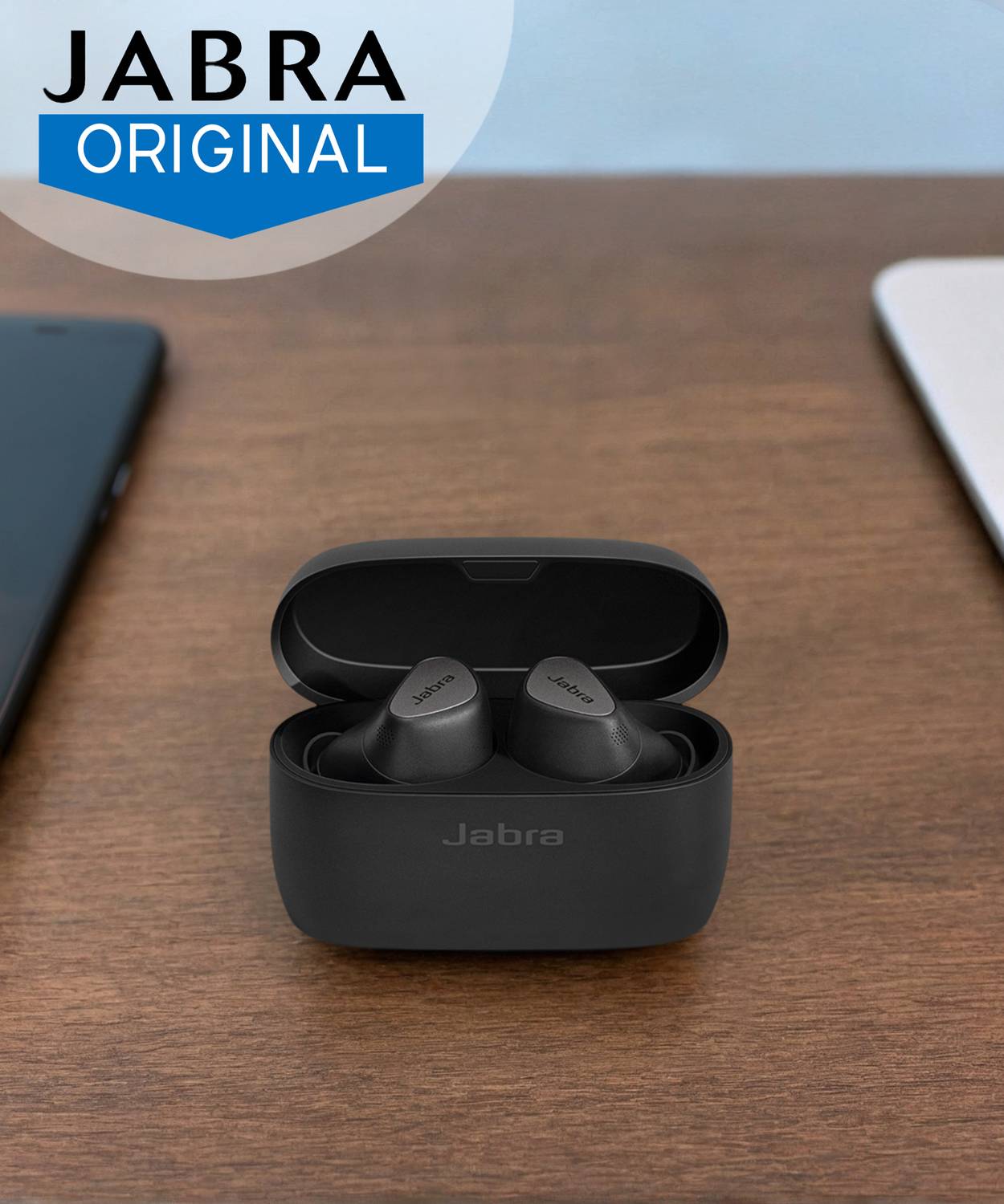JABRA Elite 5 Headsets with ANC, Multipoint, 6-mic call technology