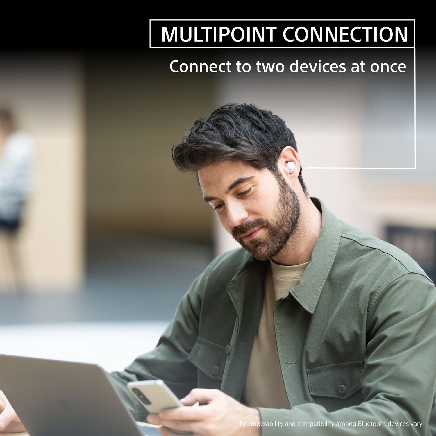 Image of SONY WF-1000XM5 Noise Cancellation Earbuds with High-Res Audio TWS Bluetooth