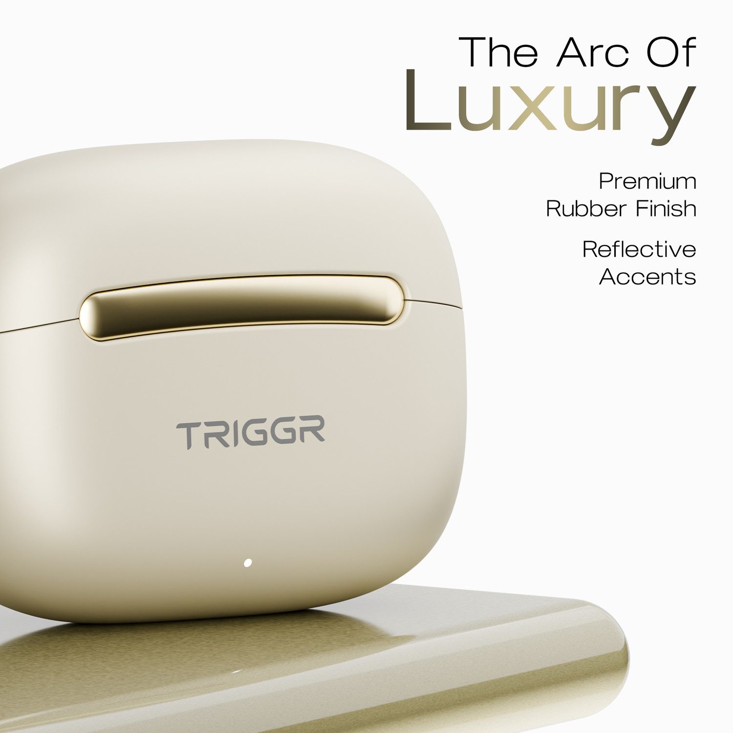 Image of TRIGGR Arcus One 60H Battery, 4 Mic ENC, Dual Pairing, Rubber Grip, 13mm Drivers, v6.0 Bluetooth
