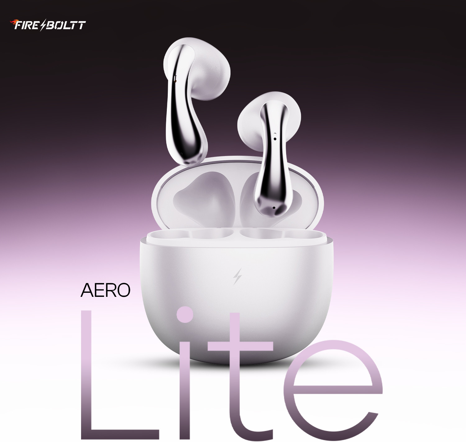 Image of Fire-Boltt Aero Lite TWS Earbuds, Custom EQ Profiles, 50H Battery, Quad Mic ENC, BT 5.4 Bluetooth