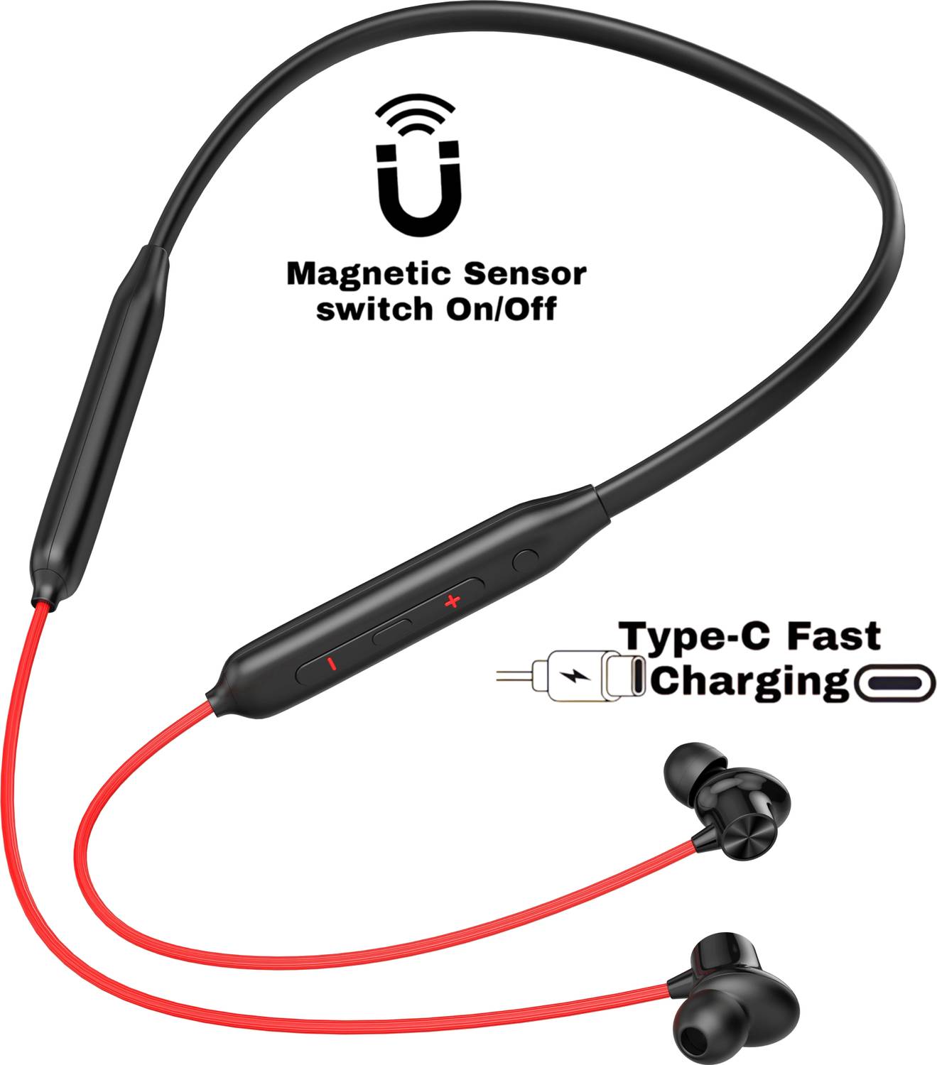 MR.NOBODY Bullets Z2 - MAGNETIC POWER OFF/ON 48Hr Playtime Headphone Neckband Bluetooth