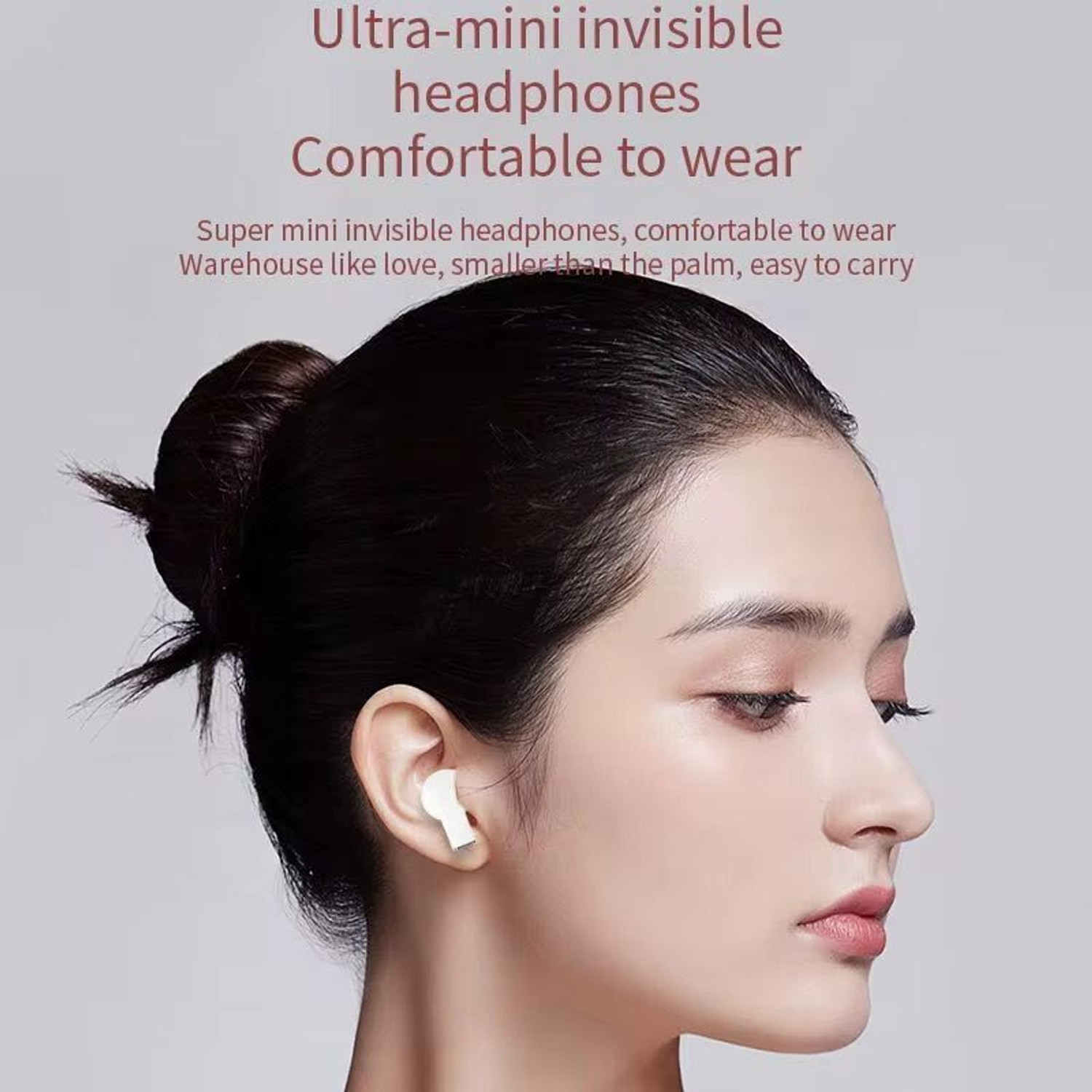 Image of Life Like Rotatable Design Heart Shape TWS Earbuds, Fast Charging Earphones With Mic Bluetooth