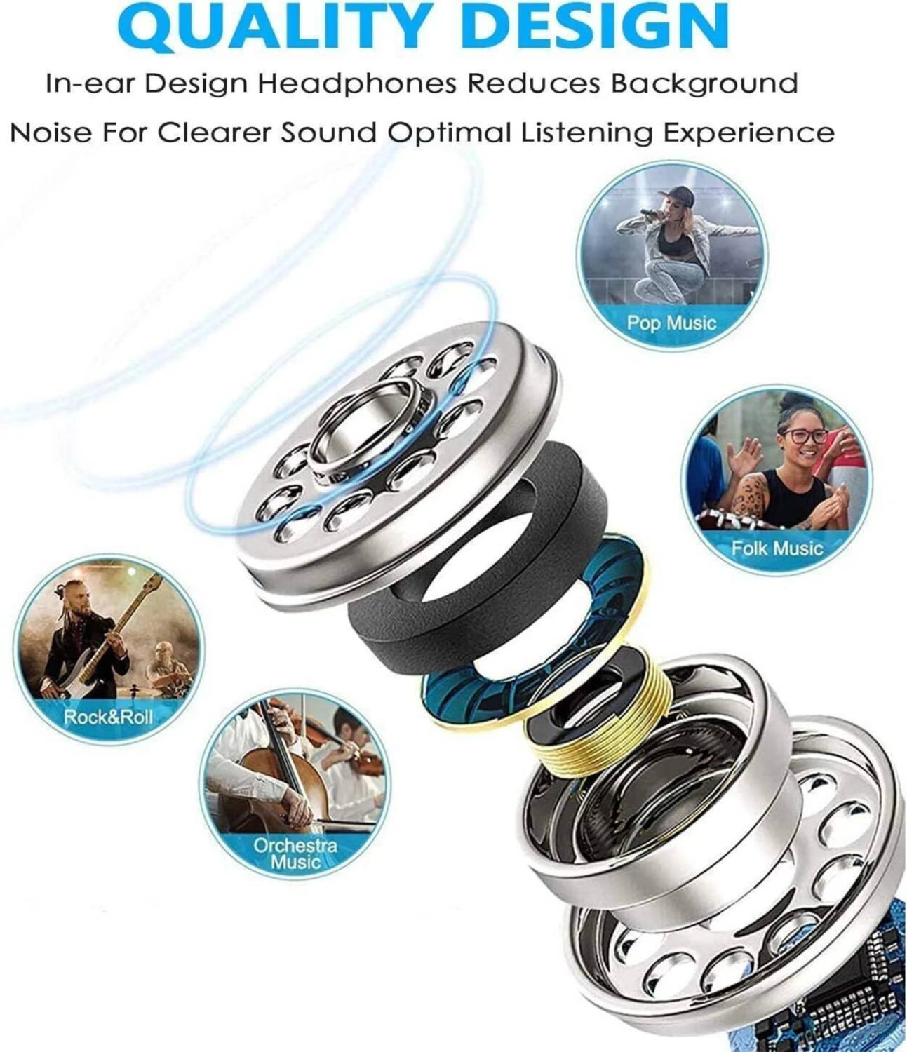 Rackit Power Earphone 8 pin for iPhone 14/13/12 - Image 2