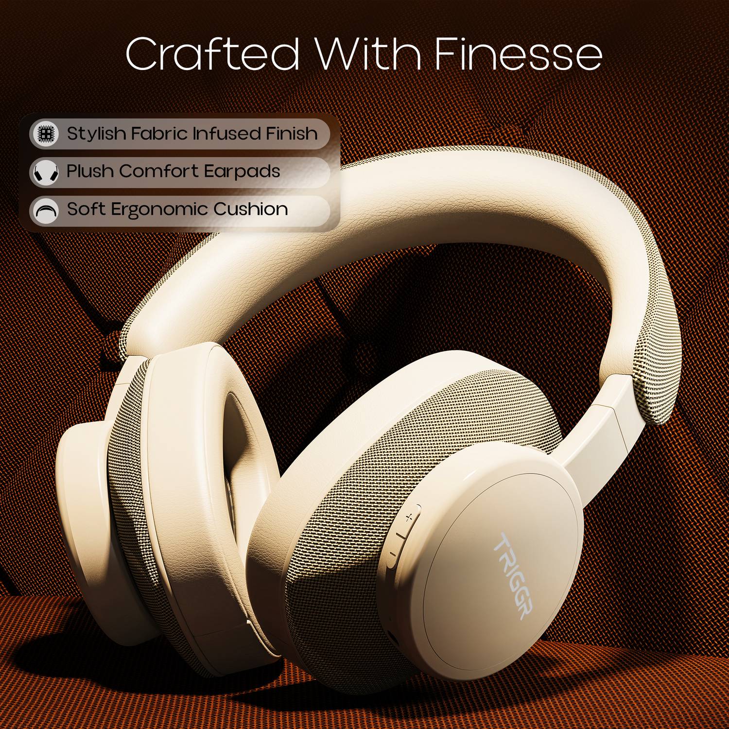 TRIGGR Trinity 3 Fabric Finish Headphones - Image 4