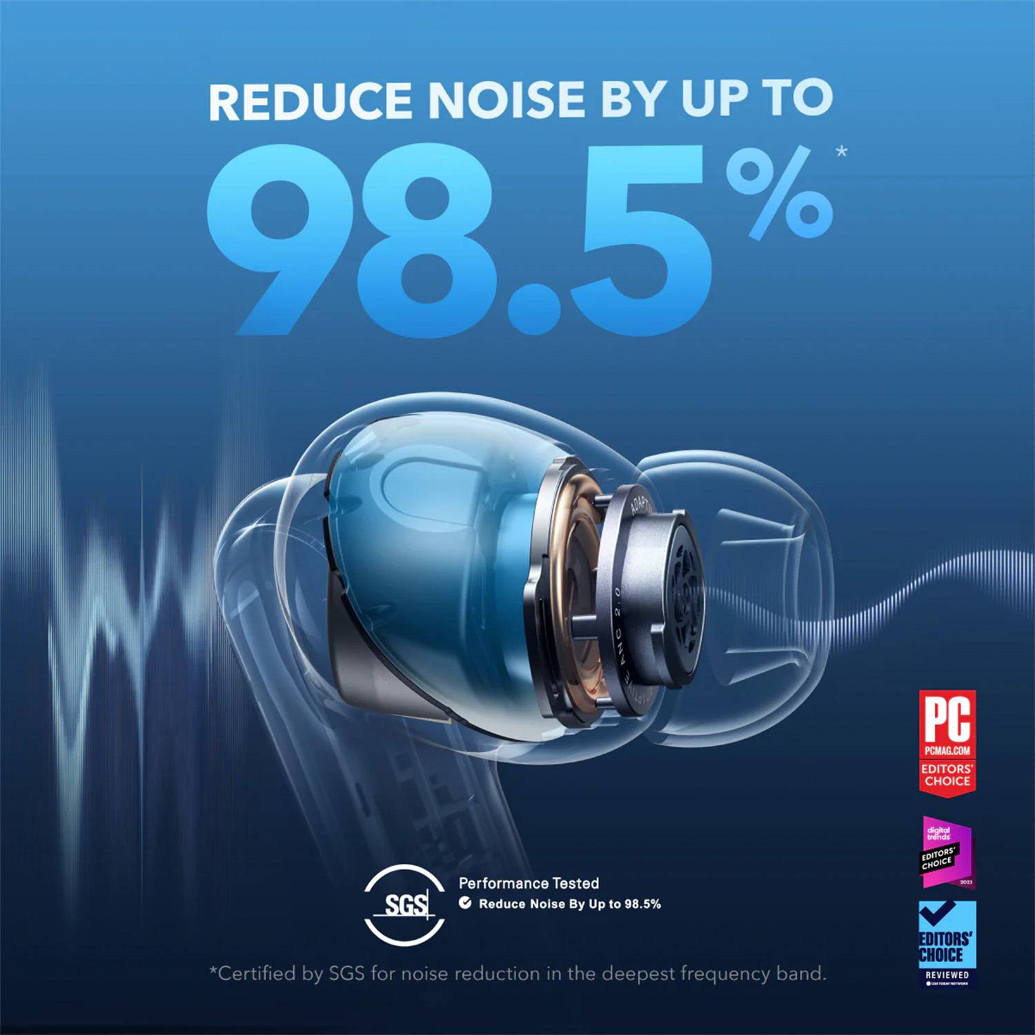 soundcore by Anker Liberty 4 NC, Adaptive Noise Cancelling, 50Hrs,Hi-Res wireless, LDAC, 6mics,IPX4 Bluetooth - Image 5