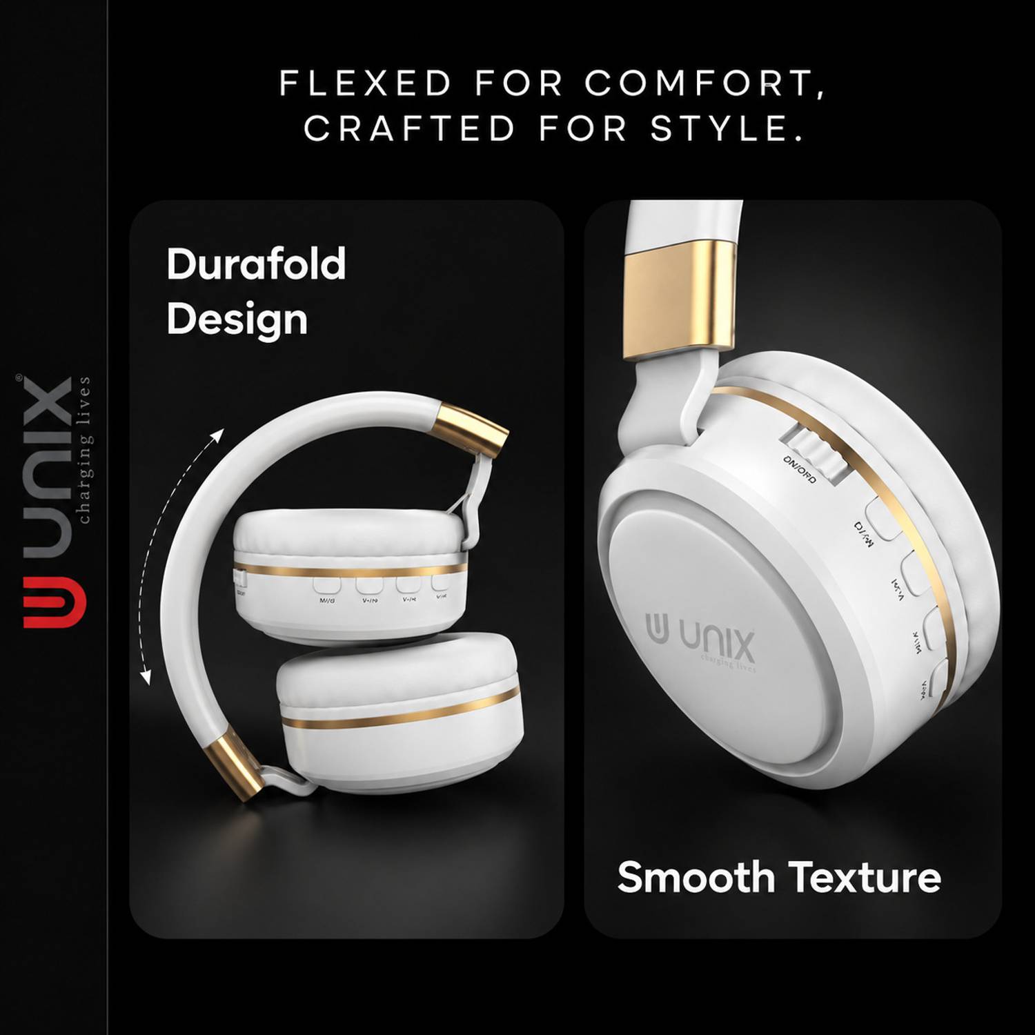 Unix Wireless Headphones 12Hrs Playtime 40MM Drivers - Image 2