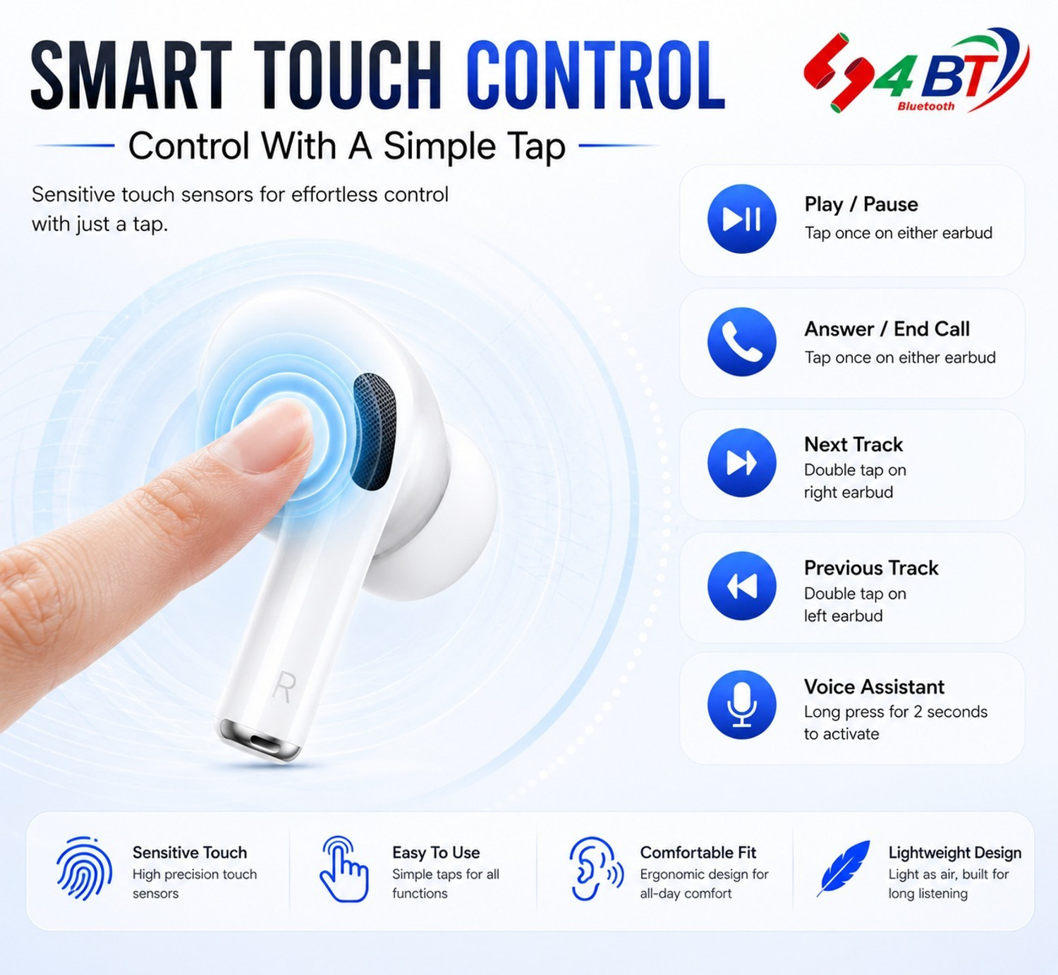 Image of 4BT Air Pods Pro Bluetooth