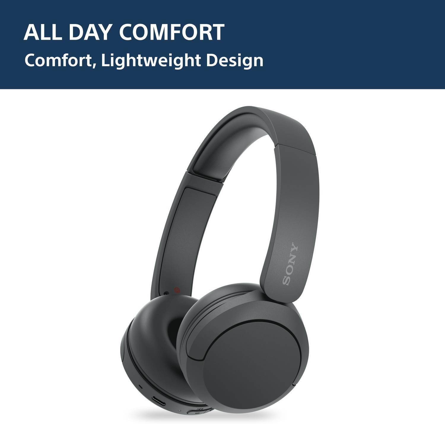 Sony WH-CH520/BZ IN Bluetooth Headphones Black - Image 4