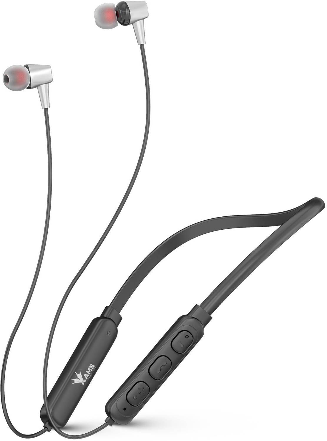 AMS In-Ear Bluetooth Neckband, 40HRS Playtime, BT v5.0,ASAP Charge, Sound Bluetooth