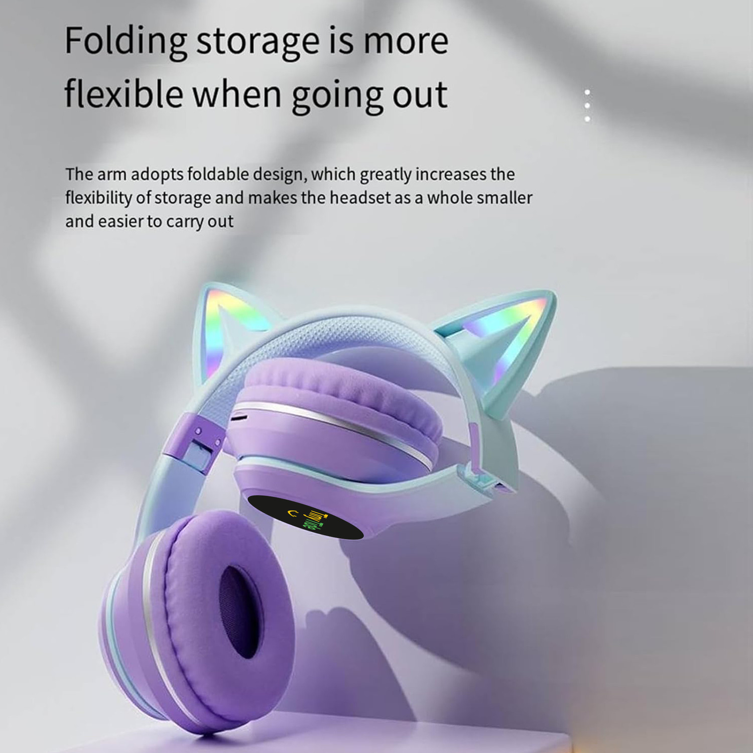 Image of TinyTide Kids Headphones For Girls /Boys, Cat Kids Bluetooth, Kids Wireless Headphones Bluetooth & Wired