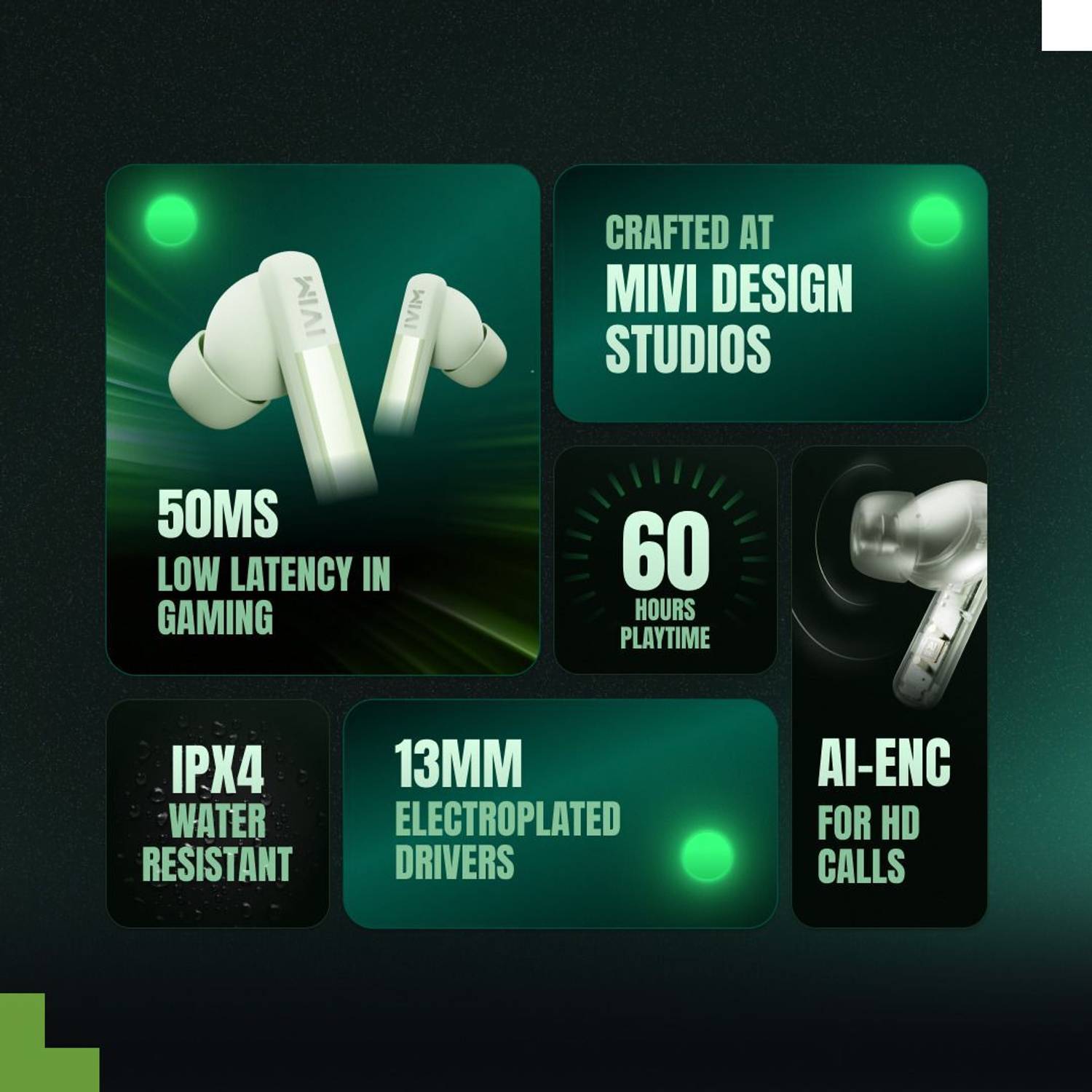 Mivi DuoPods Blaze Wireless Earbuds - Image 2