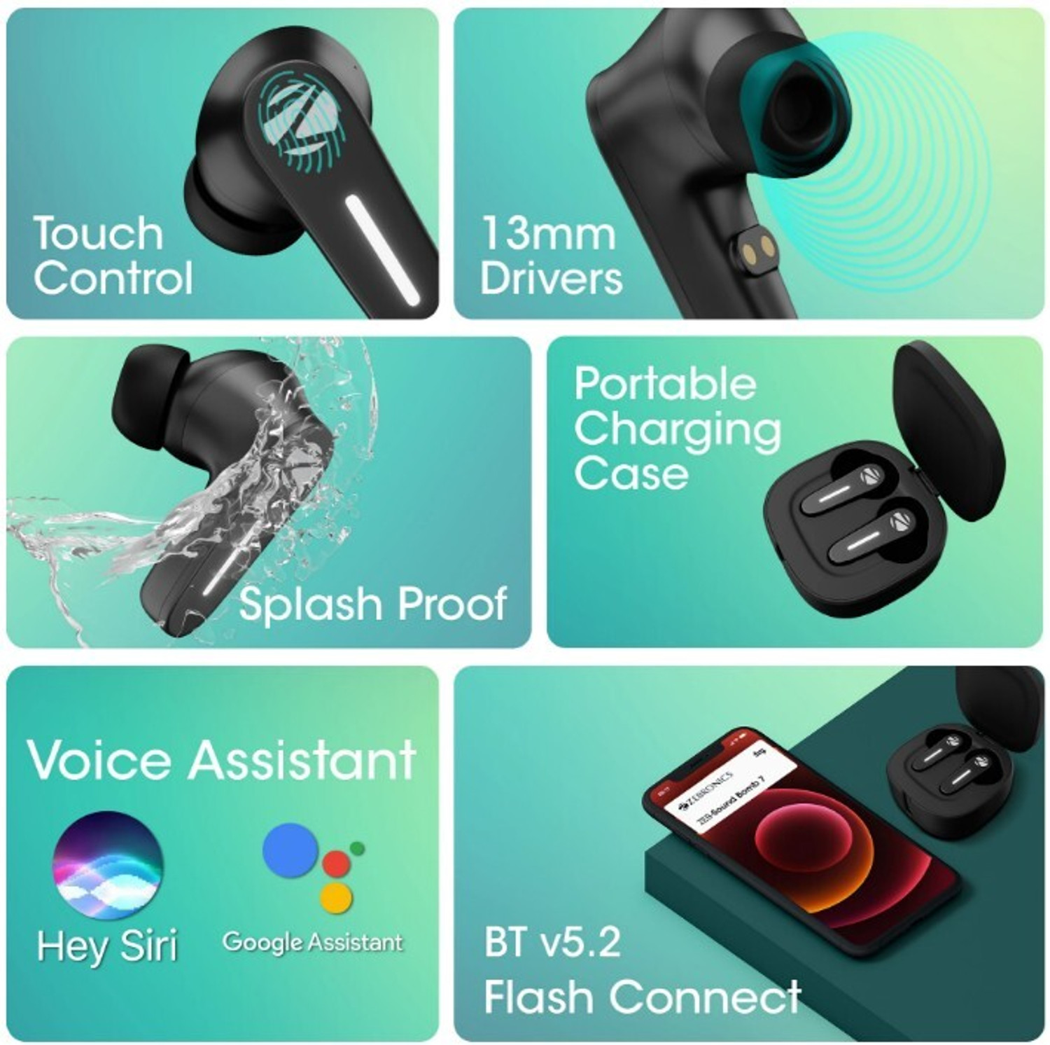 Image of ZEBRONICS ZEB SOUND BOMB 7 Bluetooth