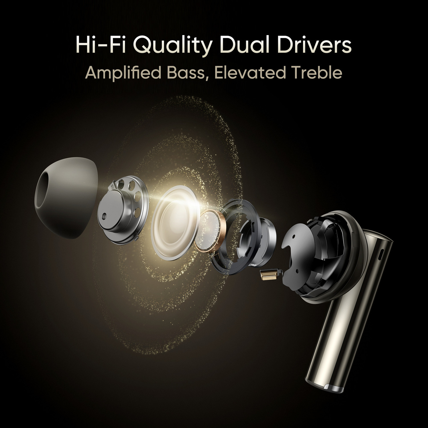 Image of realme Buds Air 6 Pro with 50dB ANC, 360 Spatial Audio and upto 40 hours Playback Bluetooth