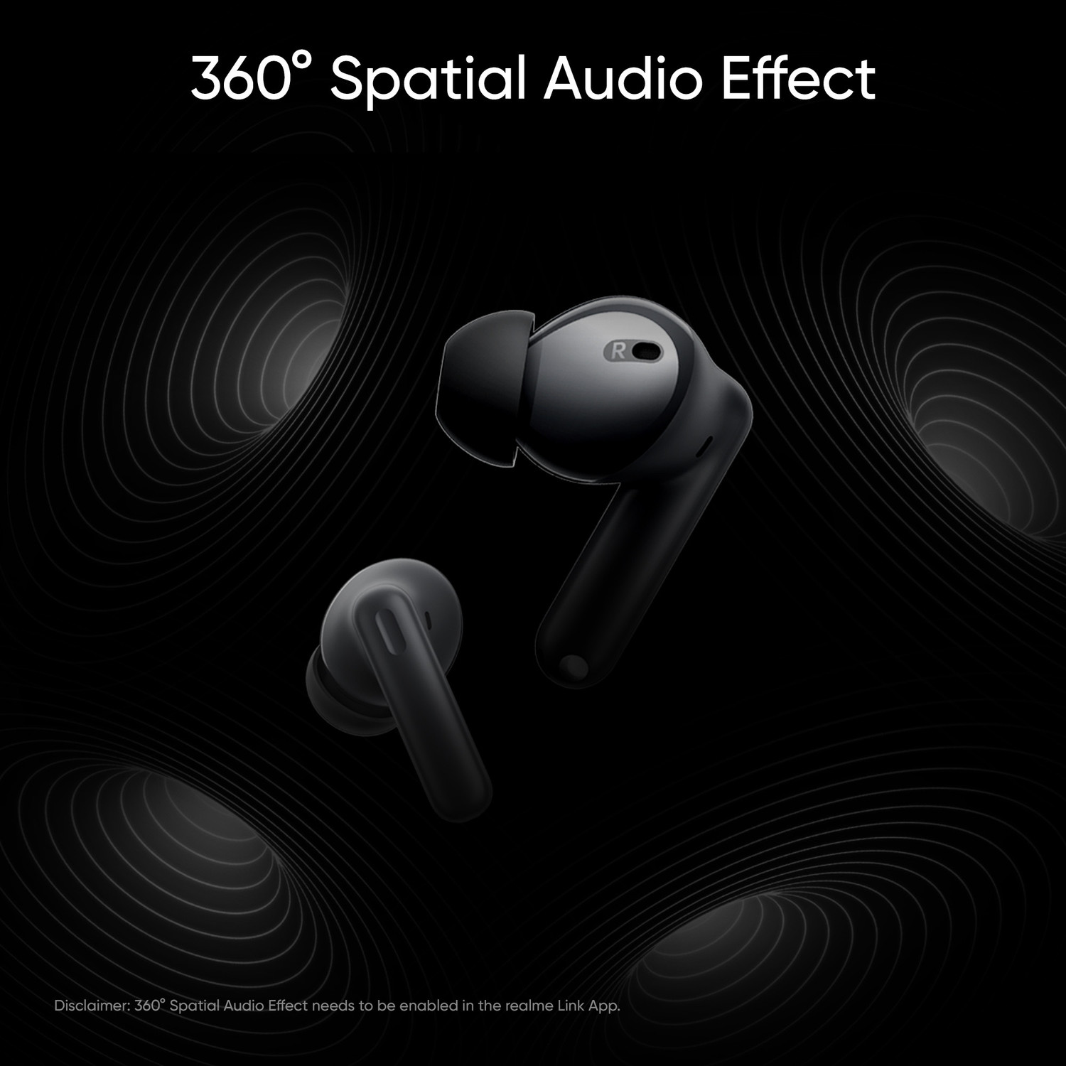 Image of realme Buds T300 with 12.4mm Driver, 30dB ANC, 360 Spatial Audio and 40 hours Playback Bluetooth