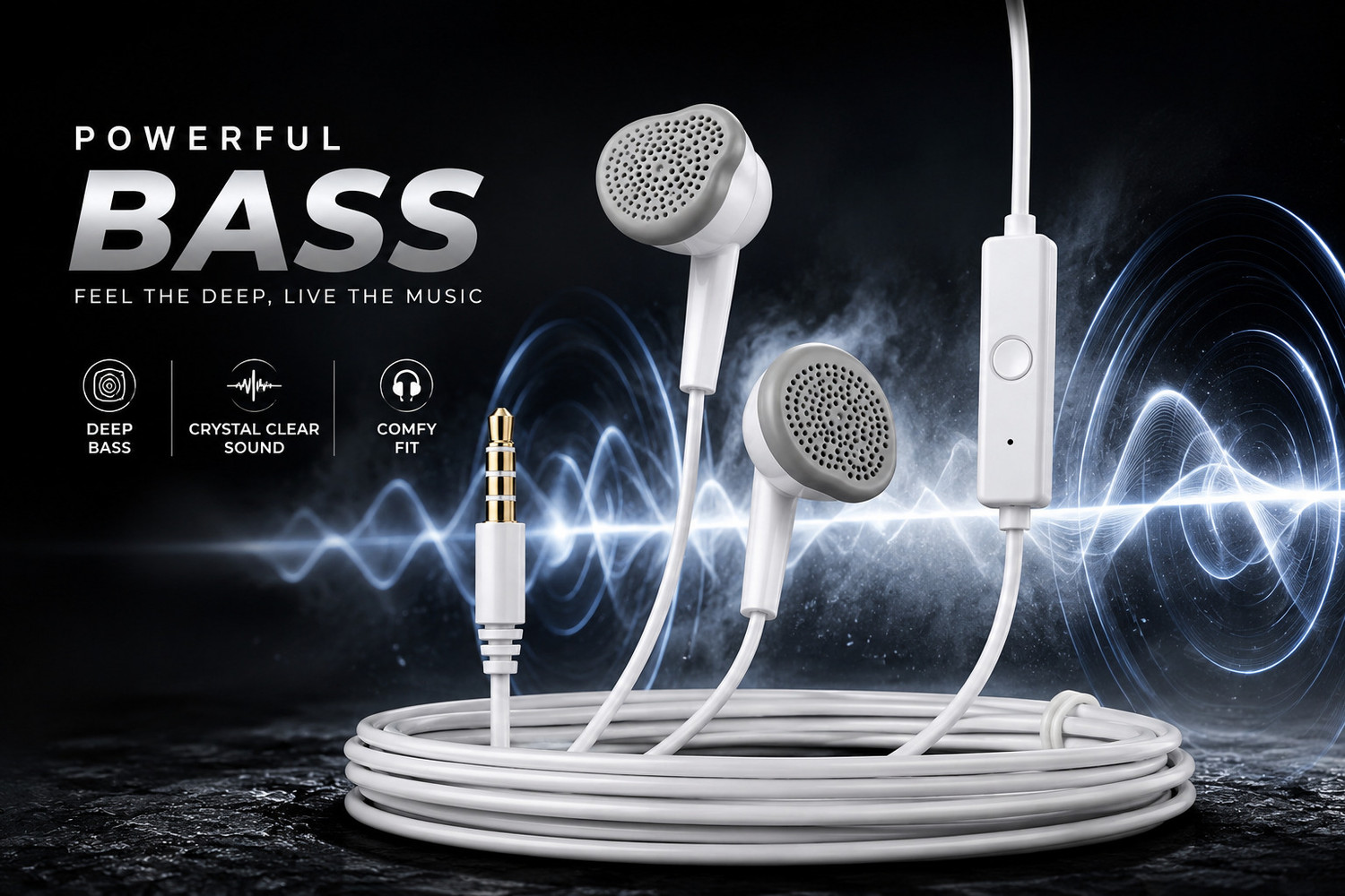 Image of BeatLink 100% Original YS Headphone(White, In the Ear) Wired Gaming