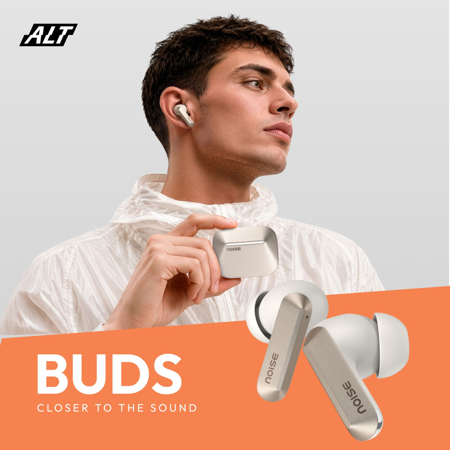 Image of Noise ALT Buds, 35dB ANC, Spatial Audio, 45Hrs Playtime, App Support, Ai Powered Bluetooth